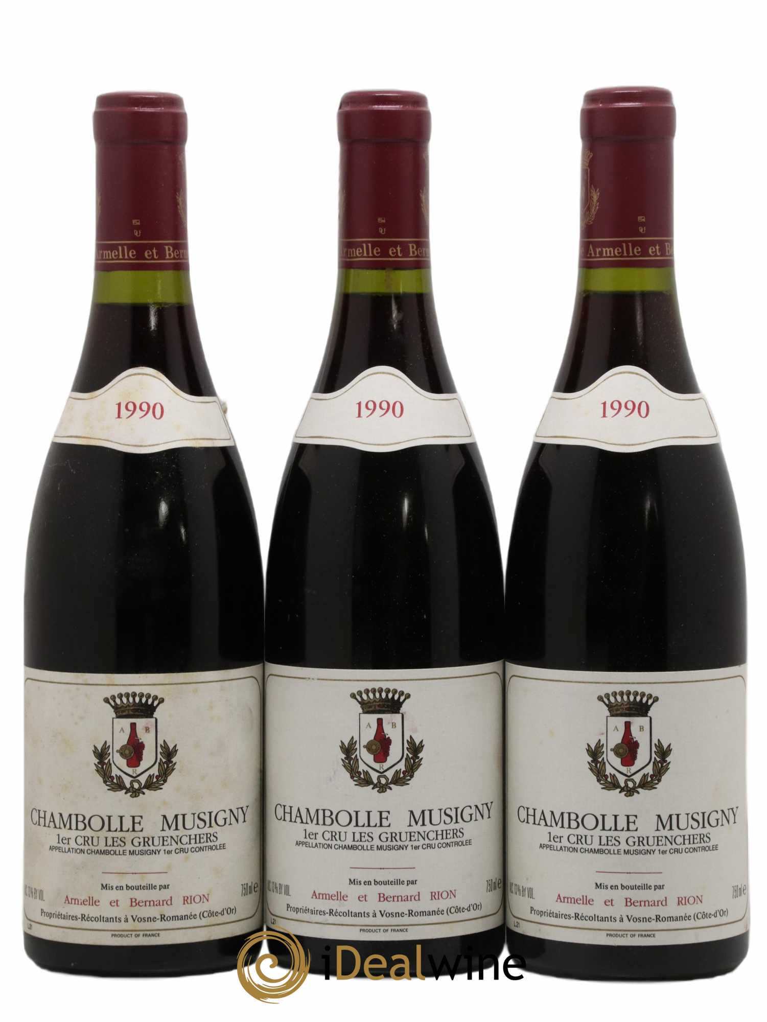 Chambolle-Musigny 1er Cru 1990 - Posten von 3 Flaschen - 0