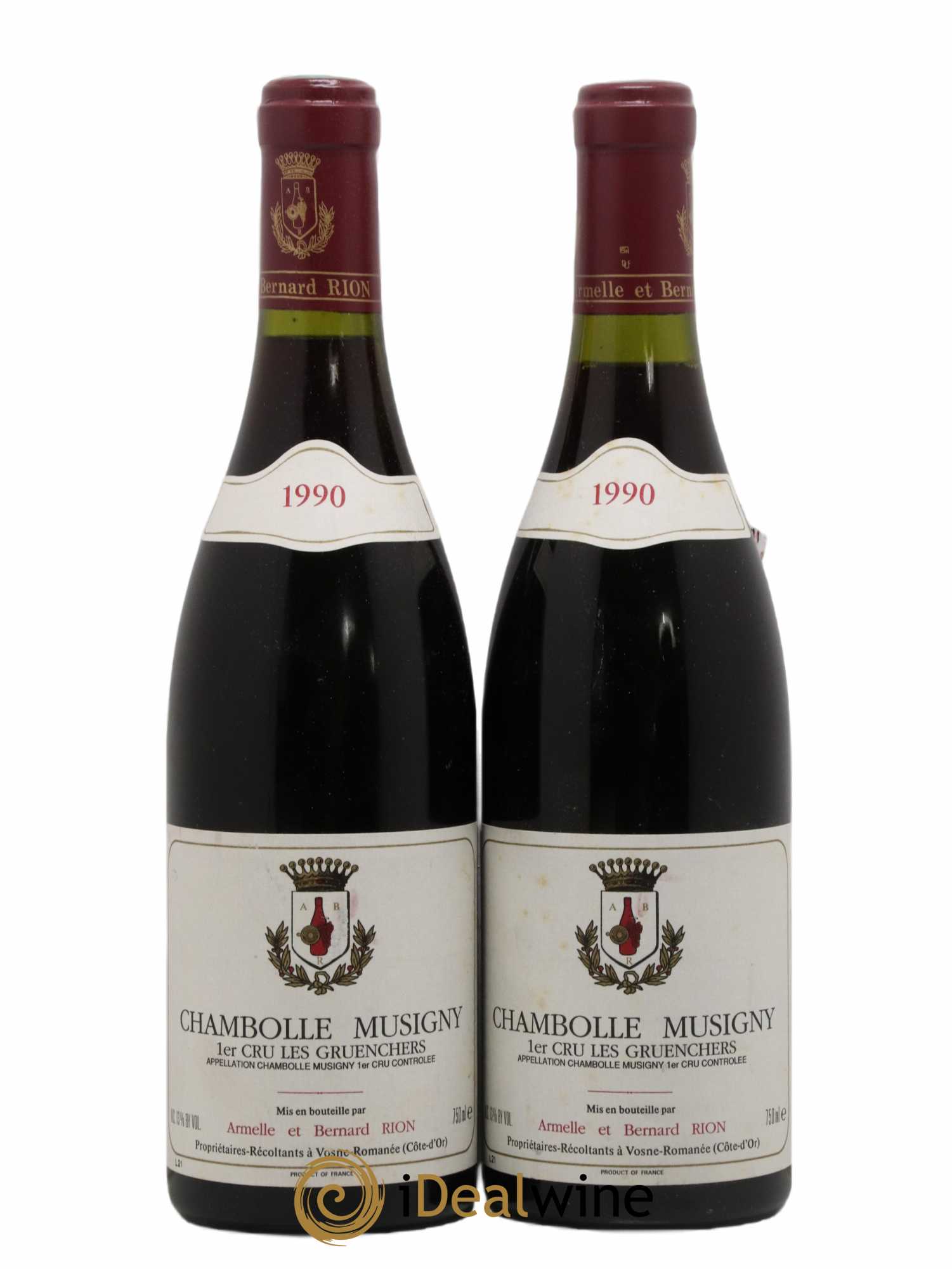 Chambolle-Musigny 1er Cru 1990 - Posten von 2 Flaschen - 0