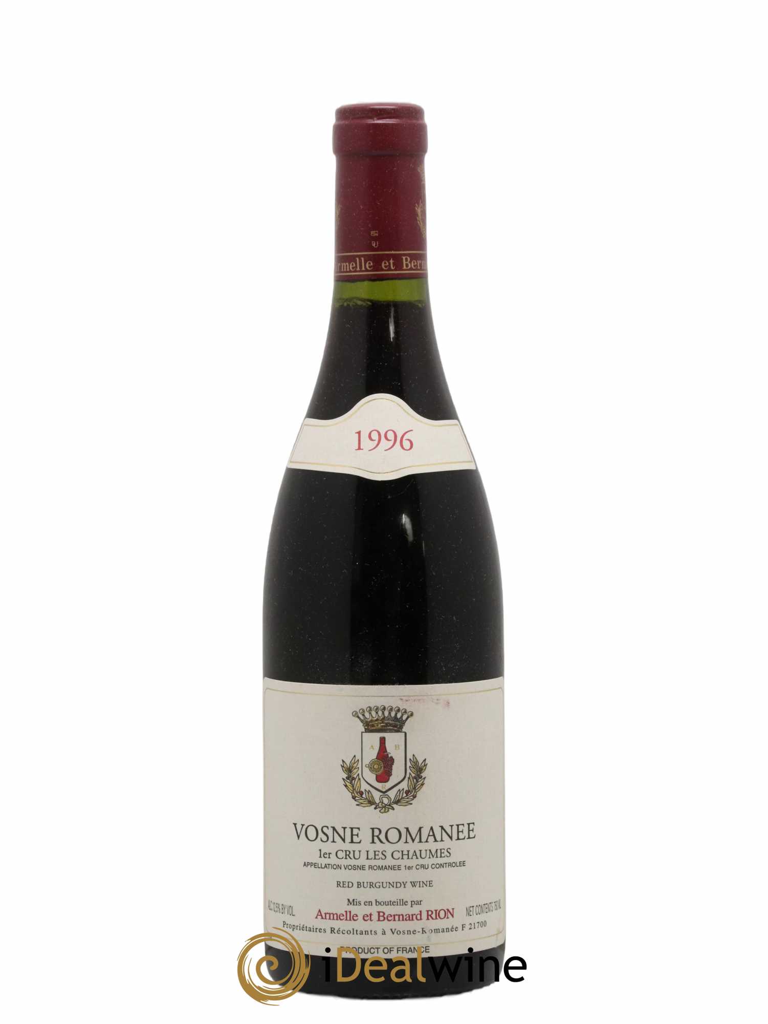 Vosne-Romanée 1er Cru Les Chaumes Armelle et Bernard Rion 1996 - Lot de 1 bouteille - 0
