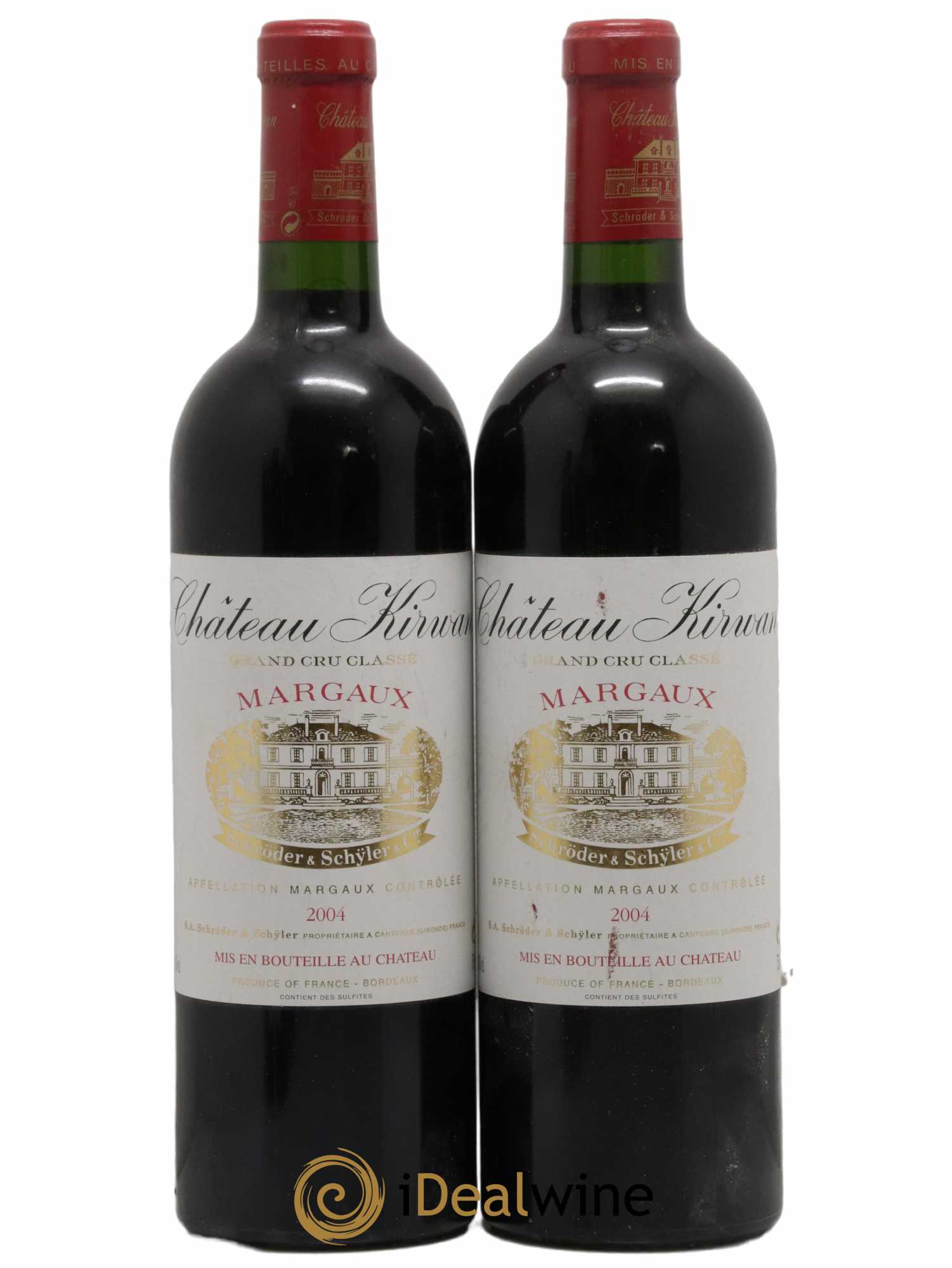 Château Kirwan 3ème Grand Cru Classé 2004 - Lot de 2 bouteilles - 0