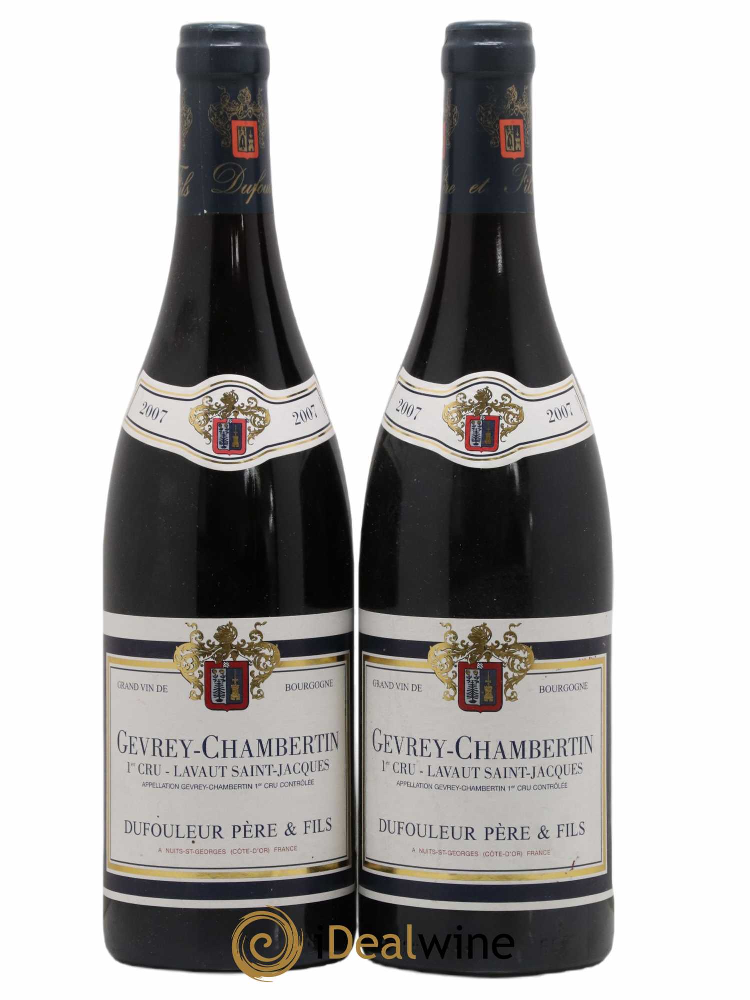 Gevrey-Chambertin 1er Cru Lavaut Saint Jacques Dufouleur 2007 - Lot de 2 bouteilles - 0