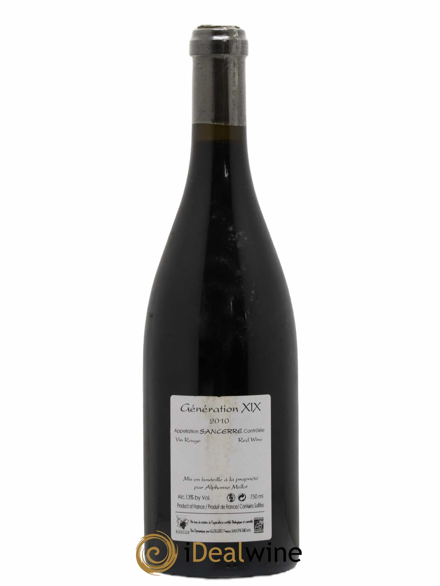 Sancerre Génération XIX Alphonse Mellot 2010 - Lot de 1 bouteille - 1