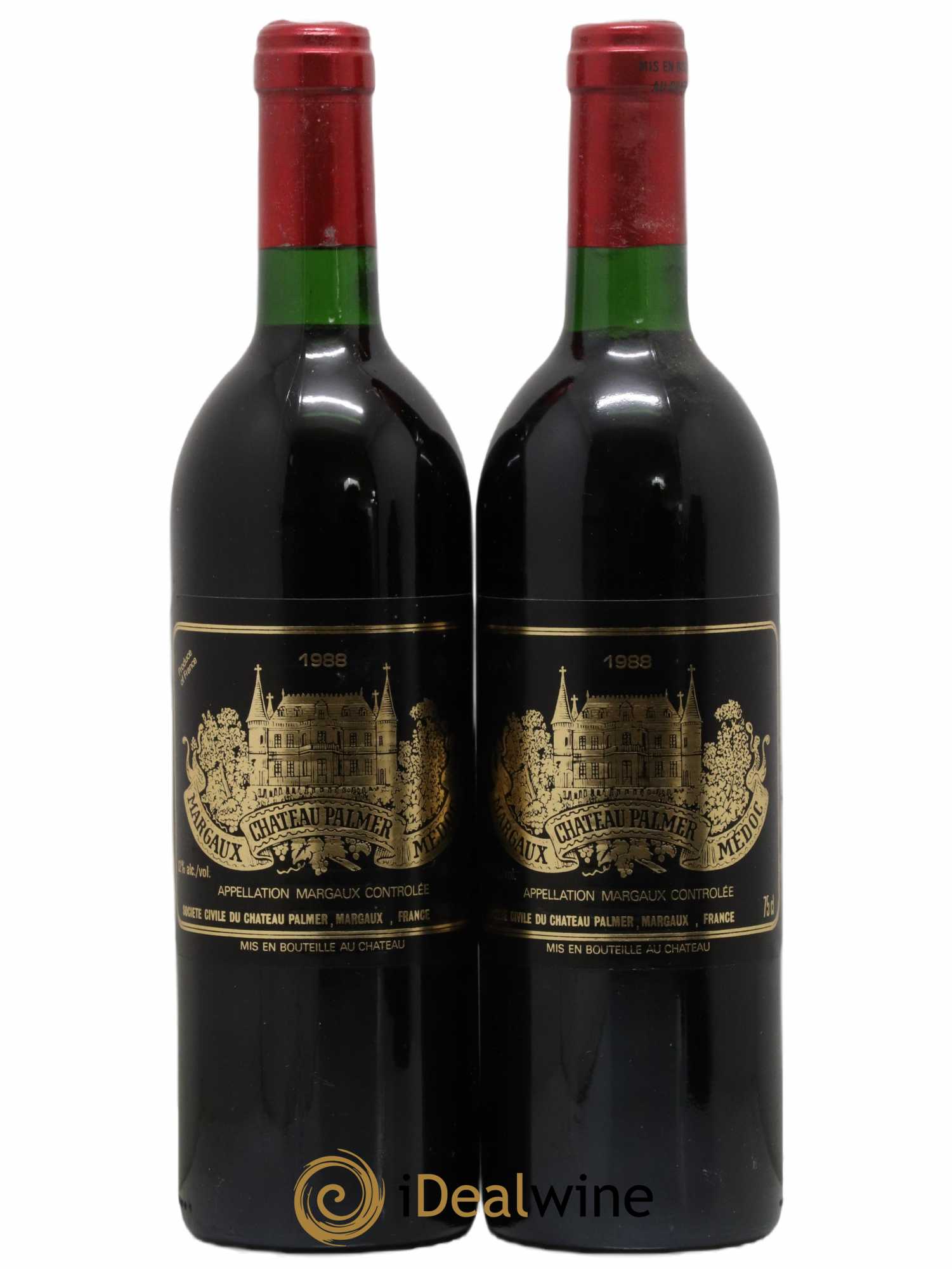 Château Palmer 3ème Grand Cru Classé 1988 - Lot de 2 bouteilles - 0