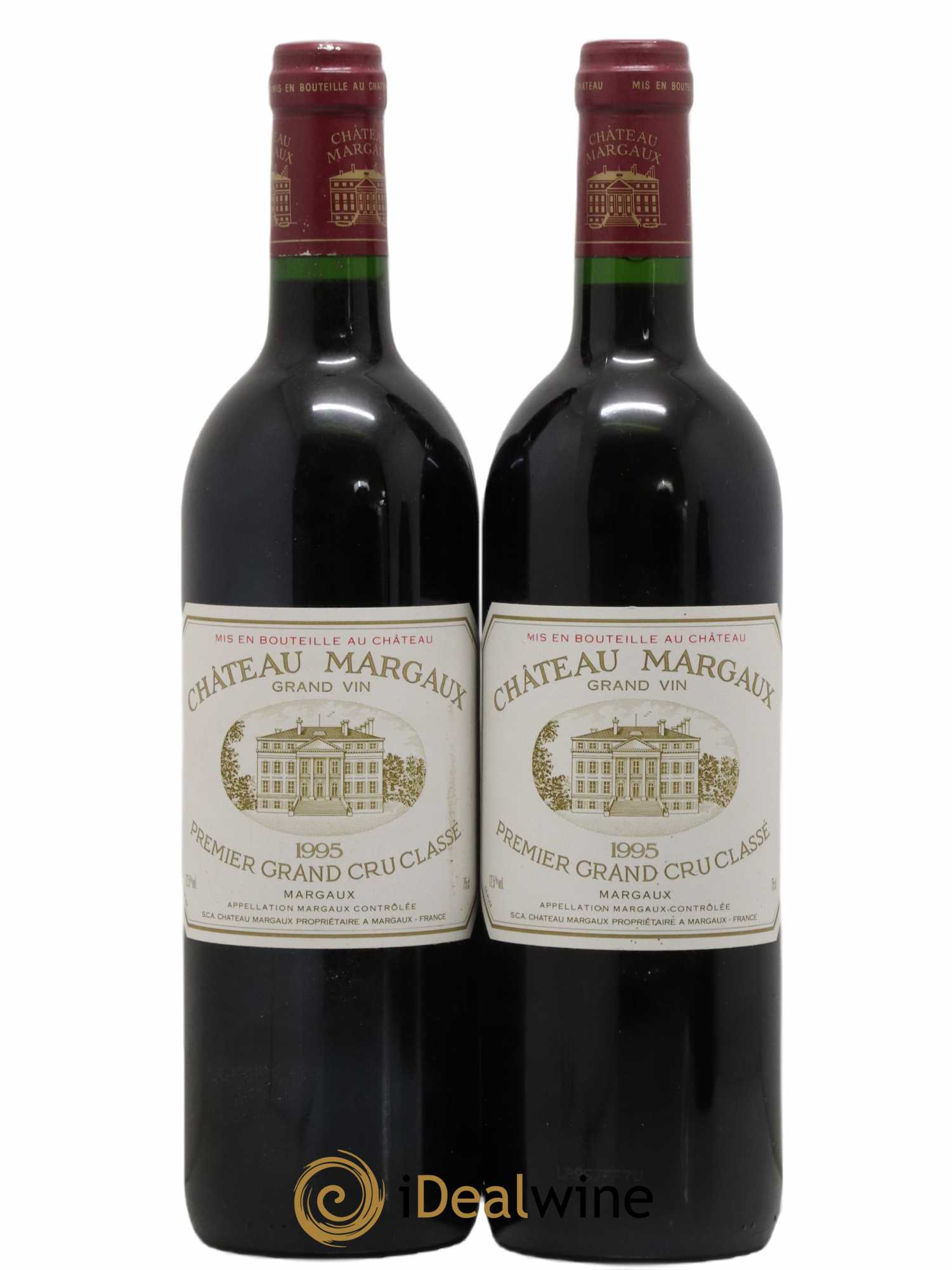 Château Margaux 1er Grand Cru Classé 1995 - Lot de 2 bouteilles - 0