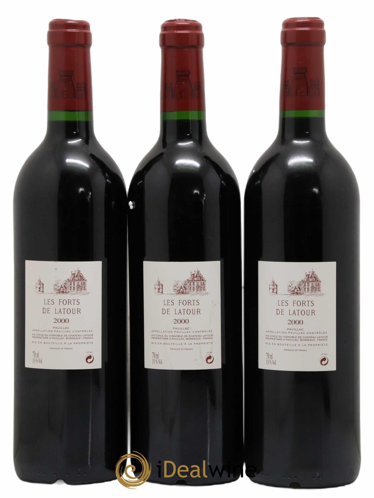 Les Forts de Latour Second Vin 2000 - Lot de 3 bouteilles - 1