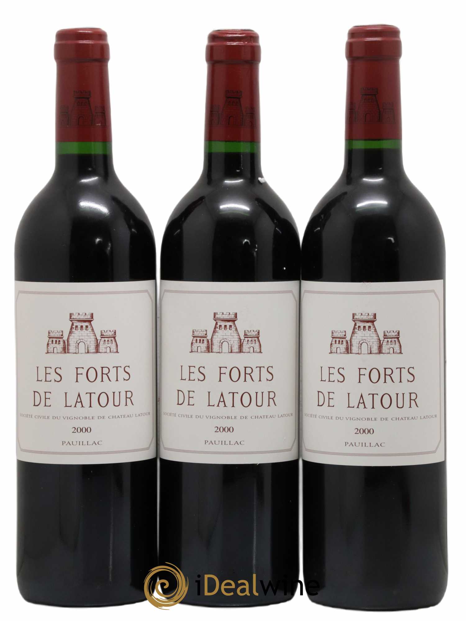 Les Forts de Latour Second Vin 2000 - Lot de 3 bouteilles - 0