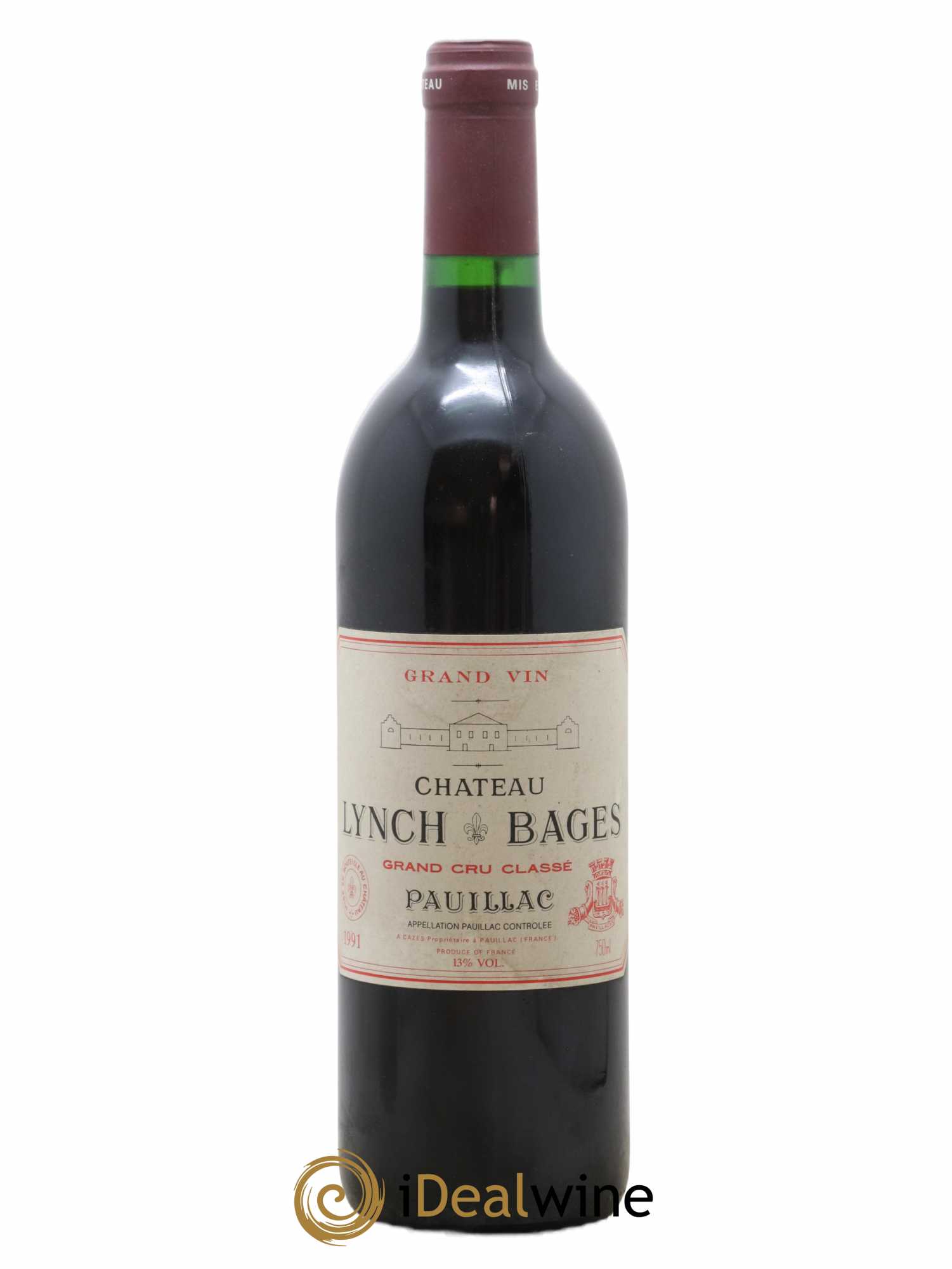 Château Lynch Bages 5ème Grand Cru Classé 1991 - Lot de 1 bouteille - 0