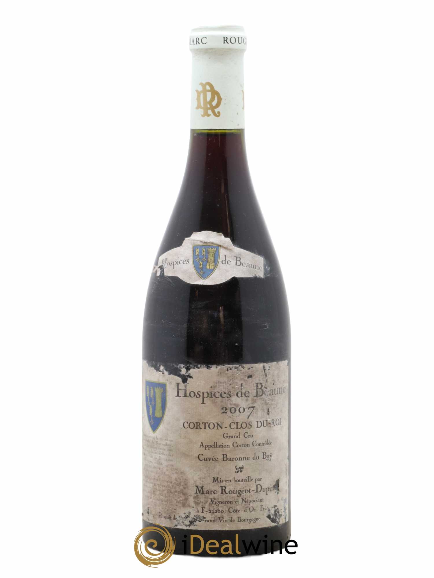 Corton Grand Cru Clos du Roi cuvée Baronne du Bay Hospices de Beaune Marc Rougeot-Dupin 2007 - Lot of 1 bottle - 0