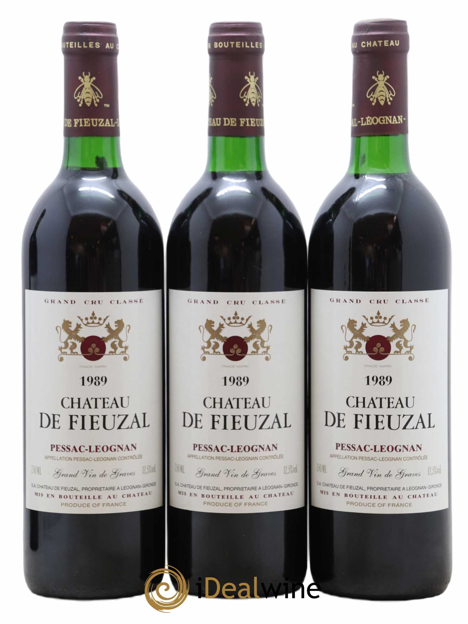 Château de Fieuzal Cru Classé de Graves 1989 - Lot de 12 bouteilles - 1