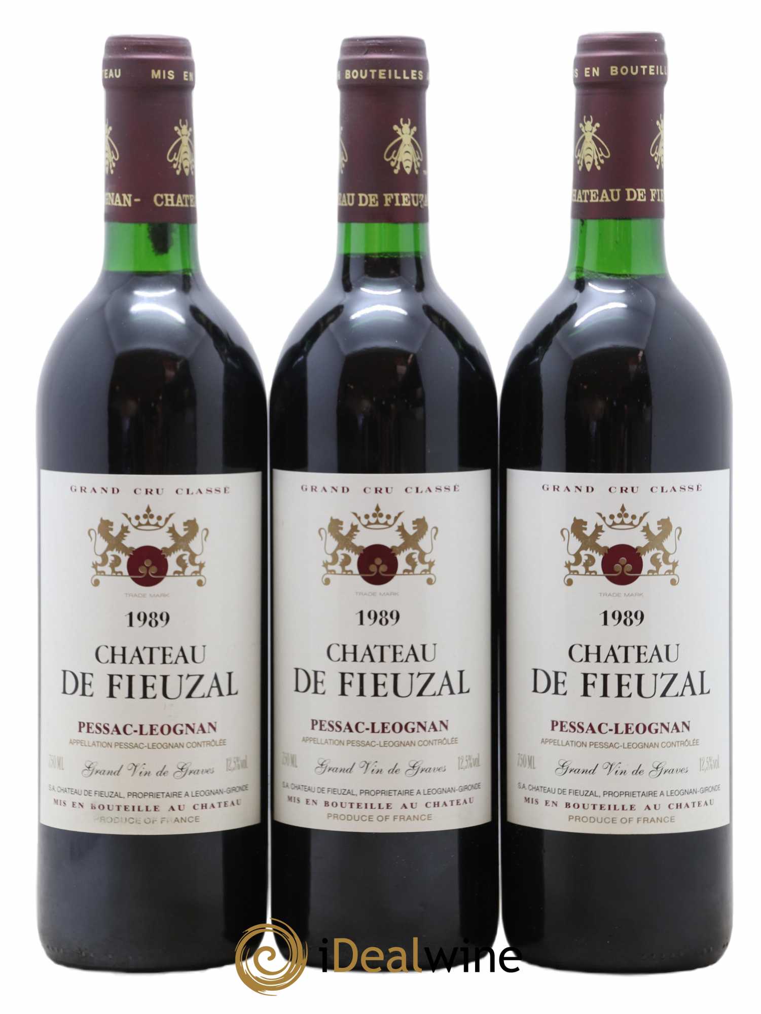 Château de Fieuzal Cru Classé de Graves 1989 - Lot de 12 bouteilles - 2