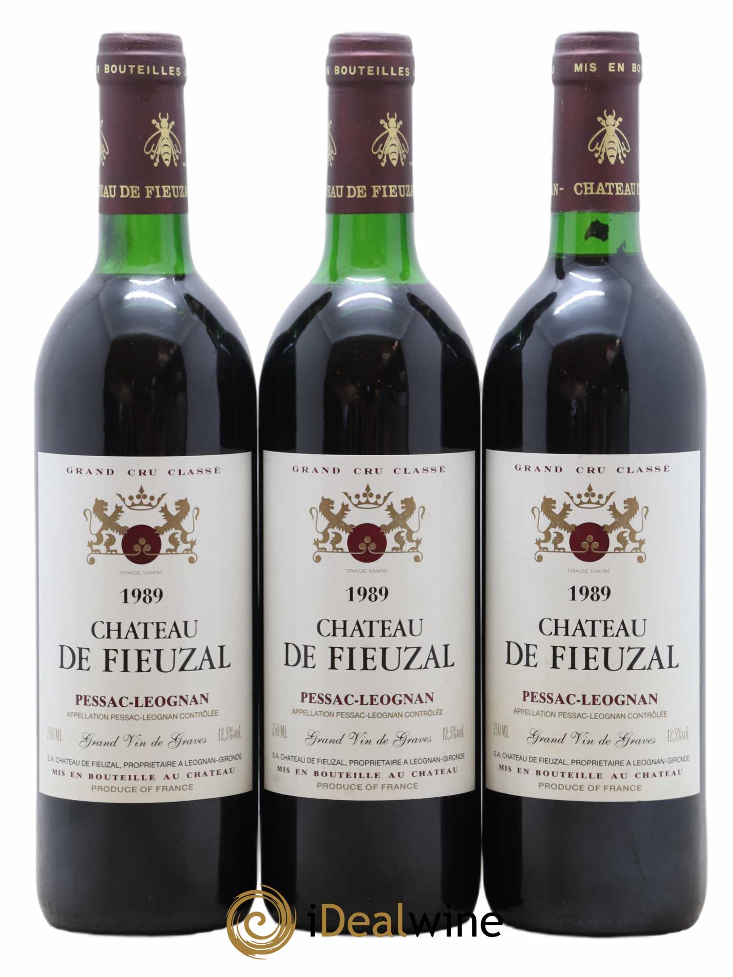 Château de Fieuzal Cru Classé de Graves 1989 - Lot de 12 bouteilles - 4