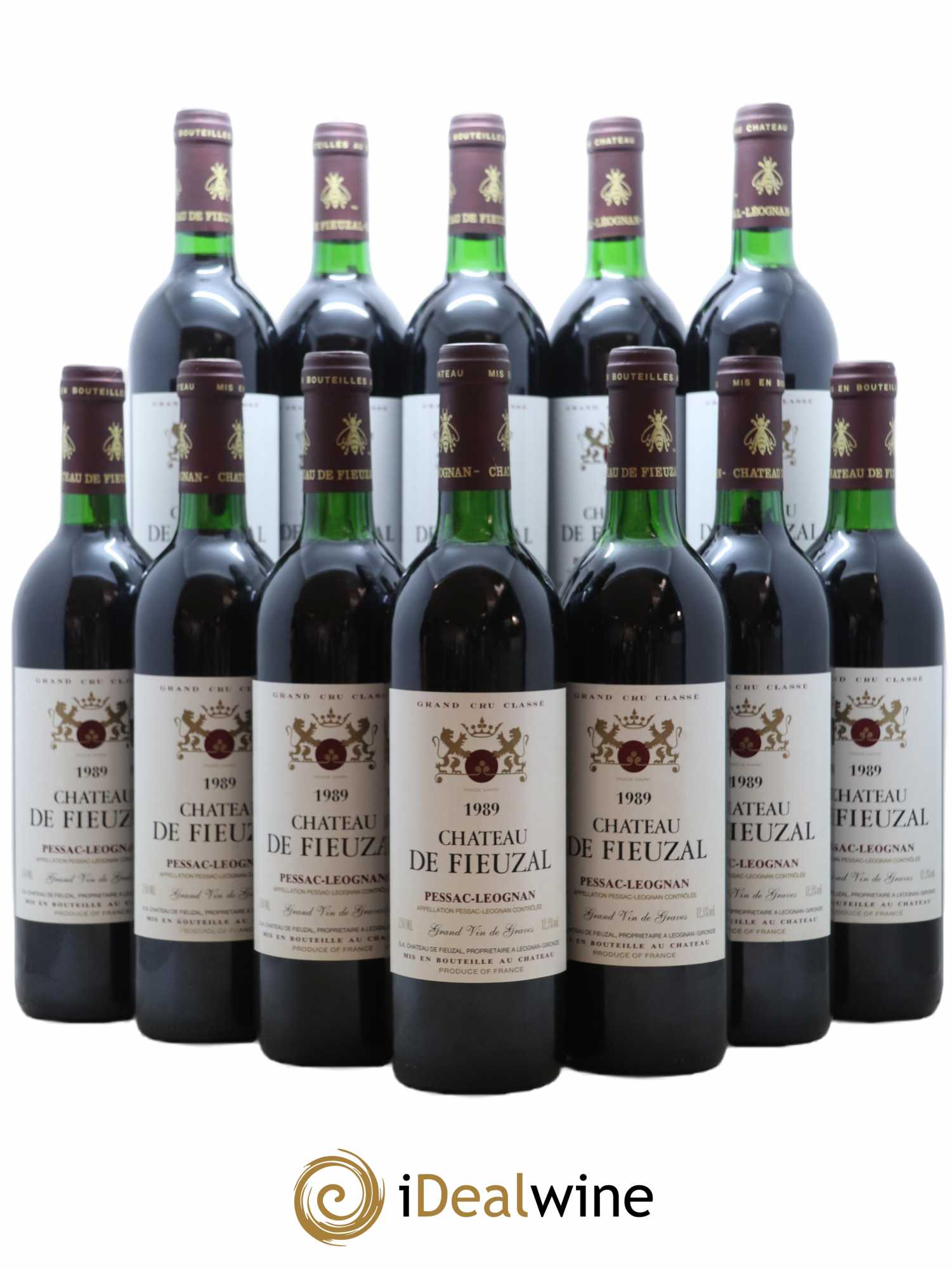 Château de Fieuzal Cru Classé de Graves 1989 - Lot de 12 bouteilles - 0