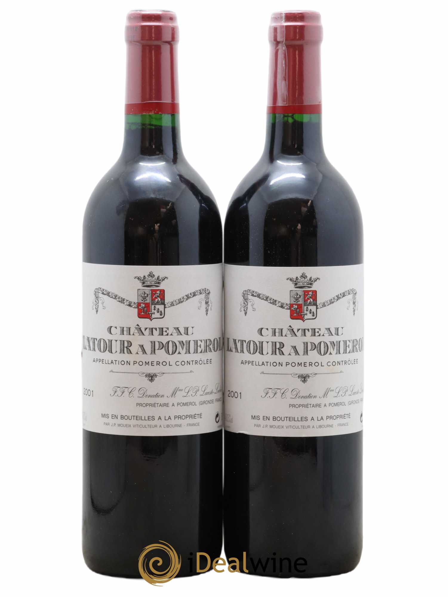 Château Latour à Pomerol 2001 - Lot de 2 bouteilles - 0
