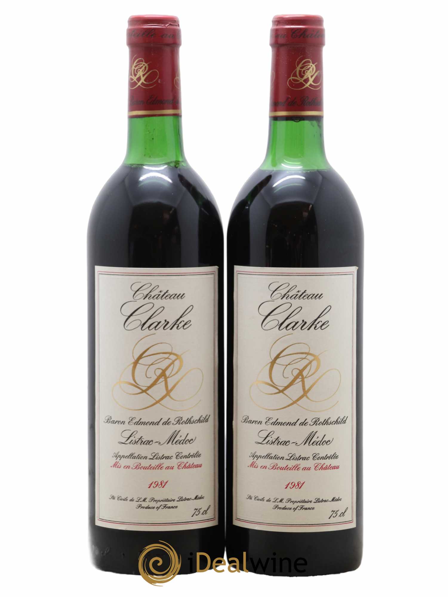 Château Clarke 1981 - Lot de 2 bouteilles - 0