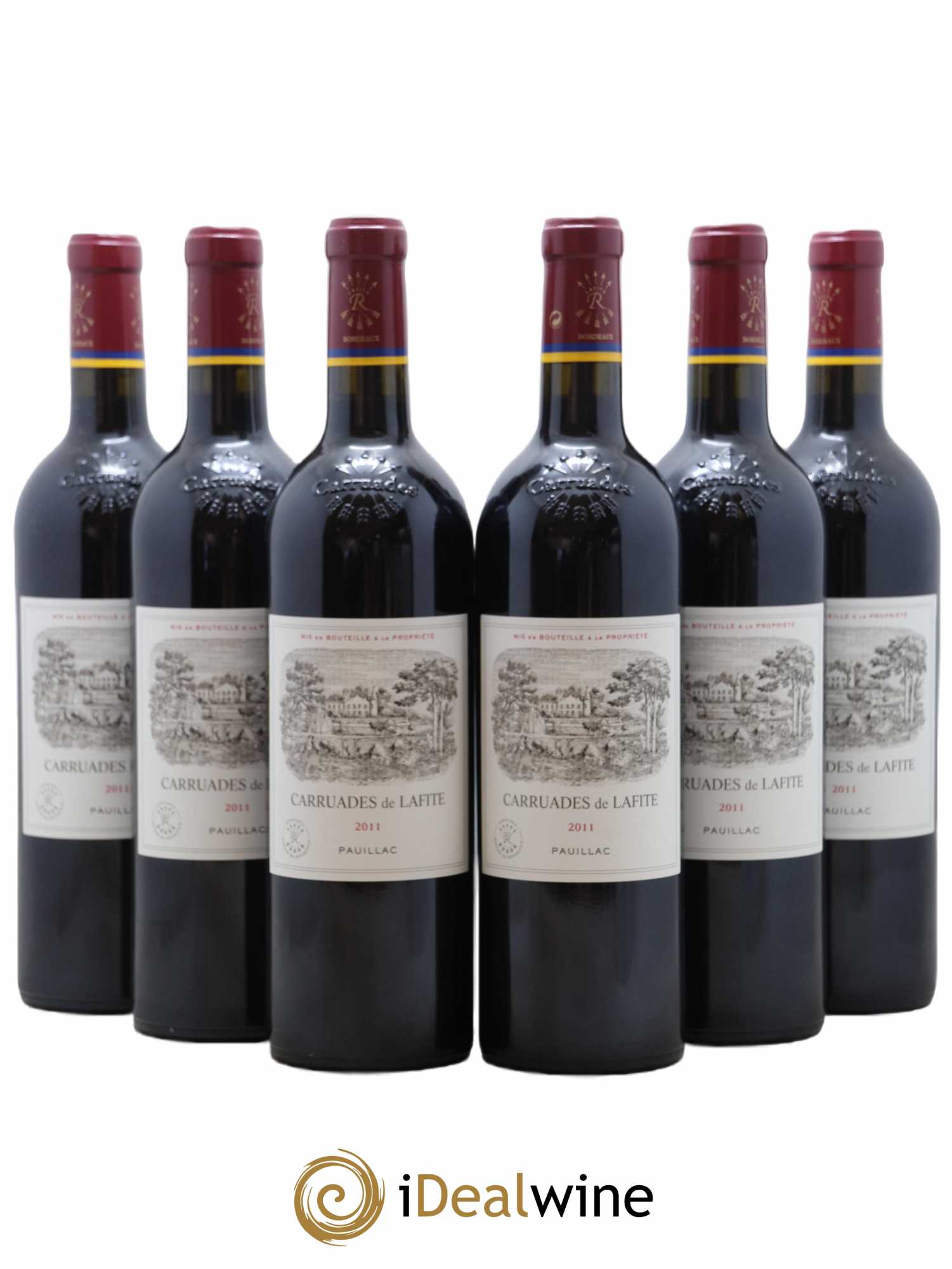 Carruades de Lafite Rothschild Second Vin 2011 - Lot de 6 bouteilles - 0
