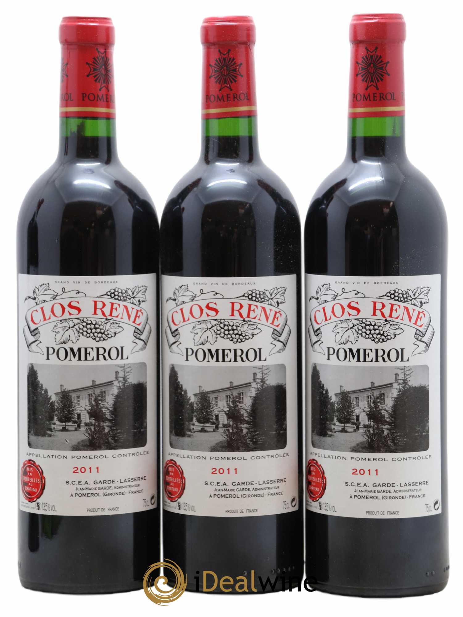 Clos René 2011 - Lot of 12 bottles - 4