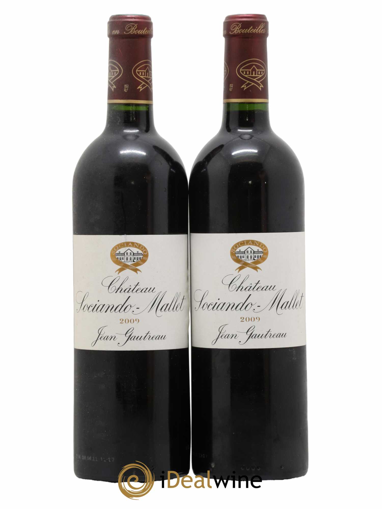 Château Sociando Mallet 2009 - Lot de 2 bouteilles - 0