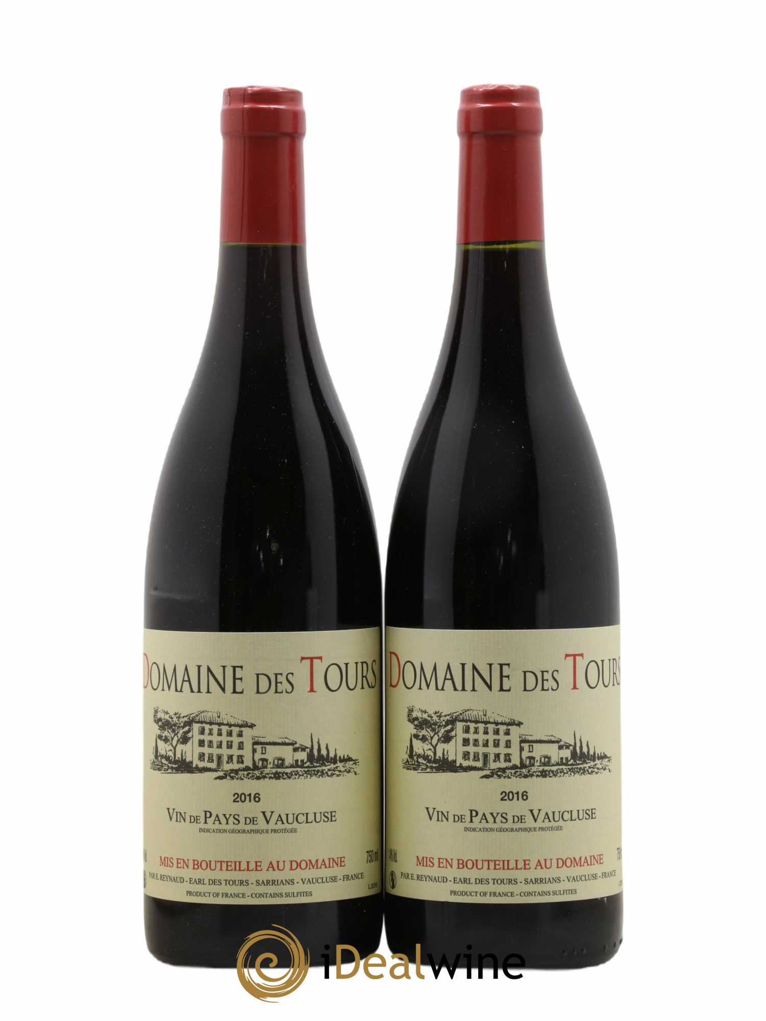 Vaucluse (Vin de Pays de Vaucluse) Domaine des Tours Emmanuel Reynaud 2016 - Lot de 2 bouteilles - 0