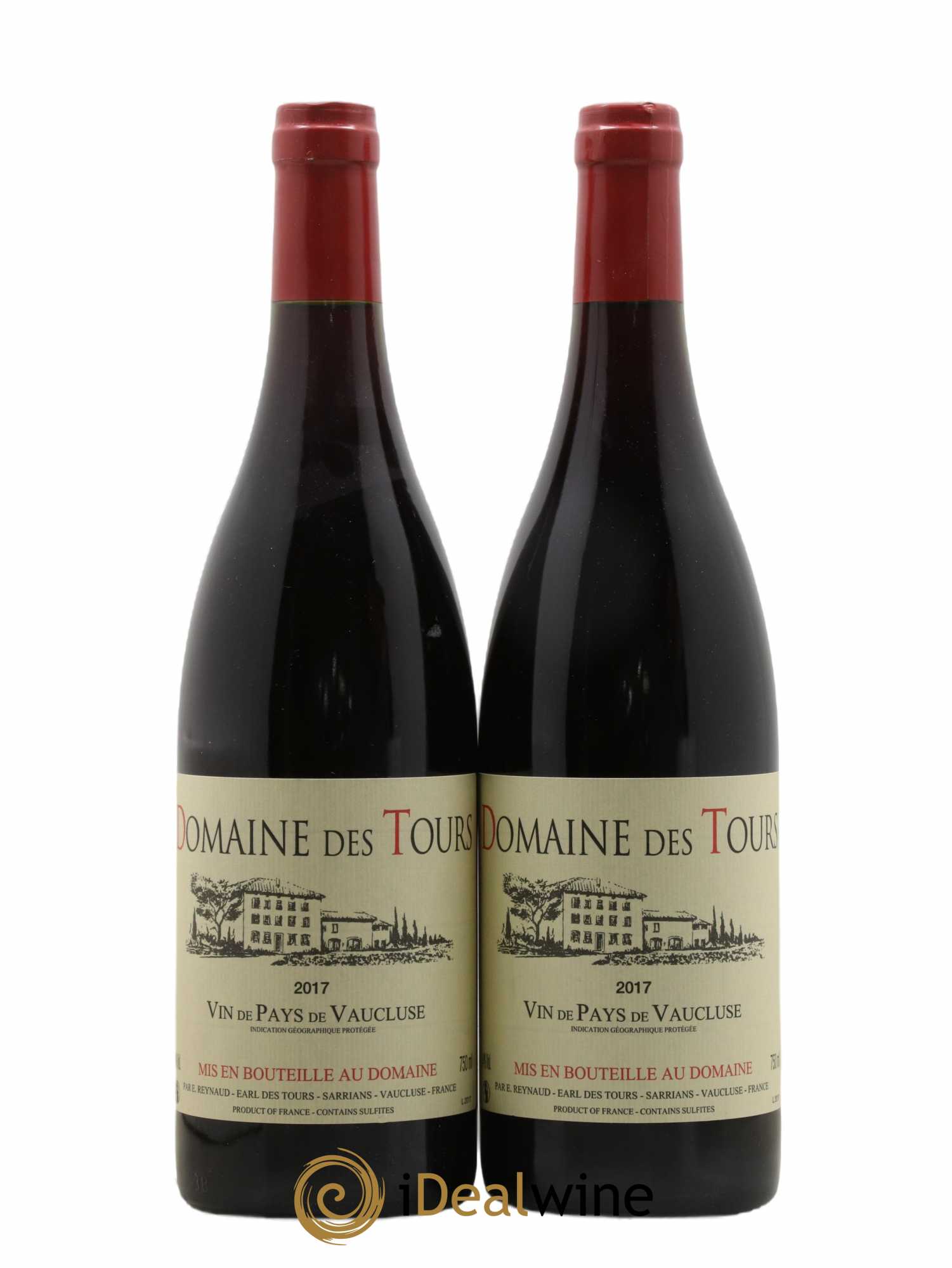 Vaucluse (Vin de Pays de Vaucluse) Domaine des Tours Emmanuel Reynaud 2017 - Lot de 2 bouteilles - 0