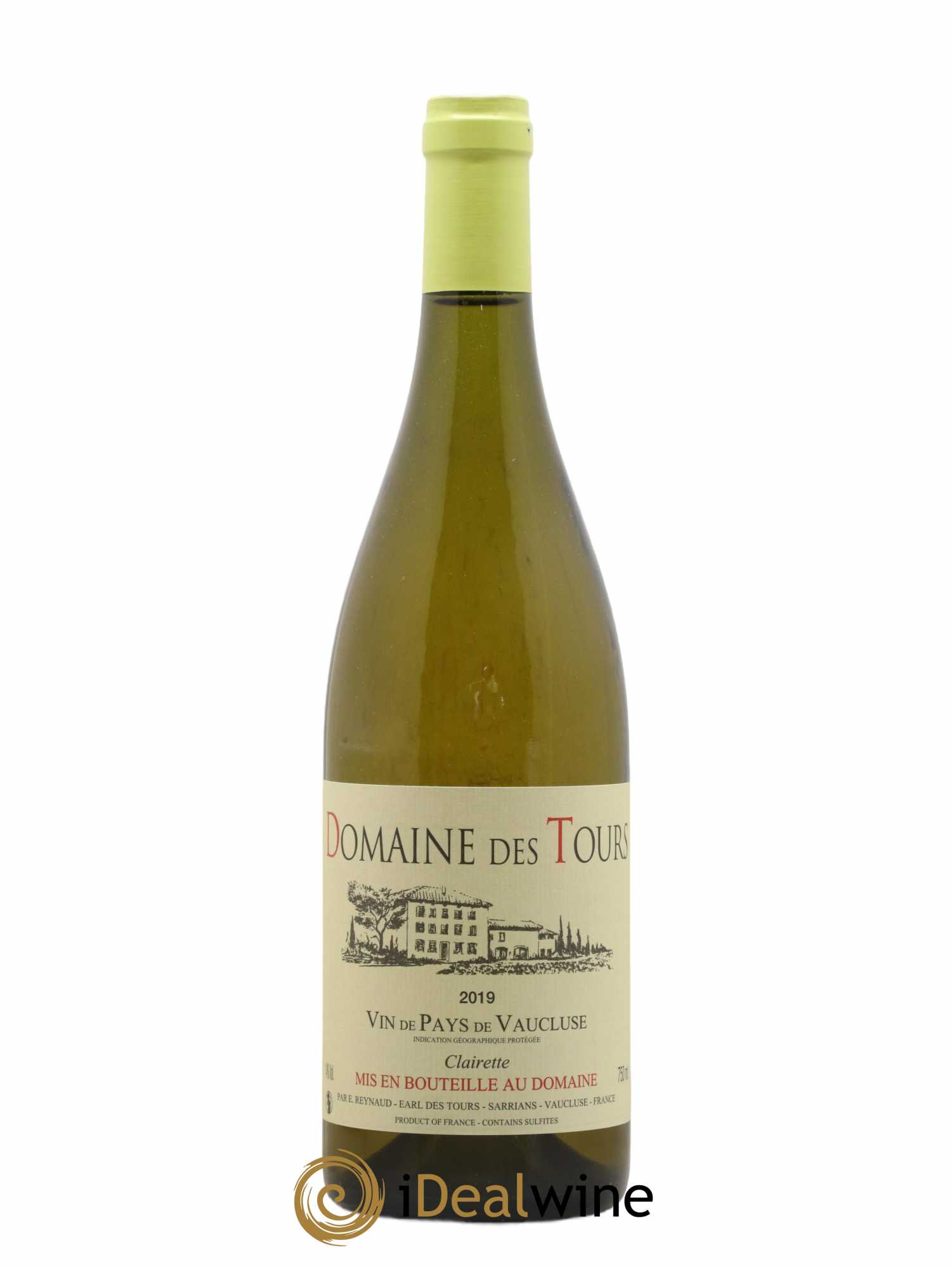 Vaucluse (Vin de Pays de Vaucluse) Domaine des Tours Emmanuel Reynaud Clairette 2019 - Lot de 1 bouteille - 0