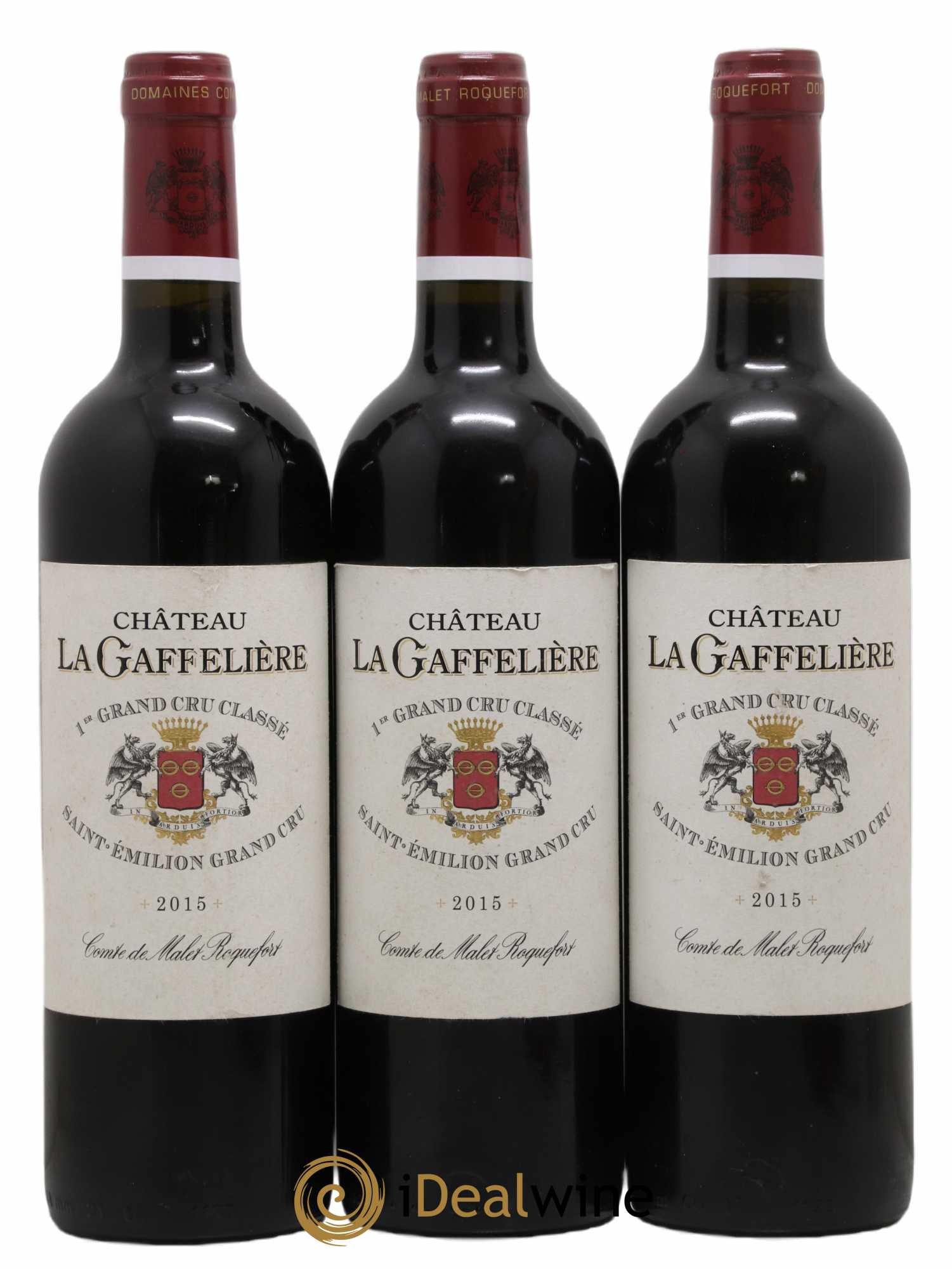 Château la Gaffelière 1er Grand Cru Classé B 2015 - Lotto di 3 bottiglie - 0