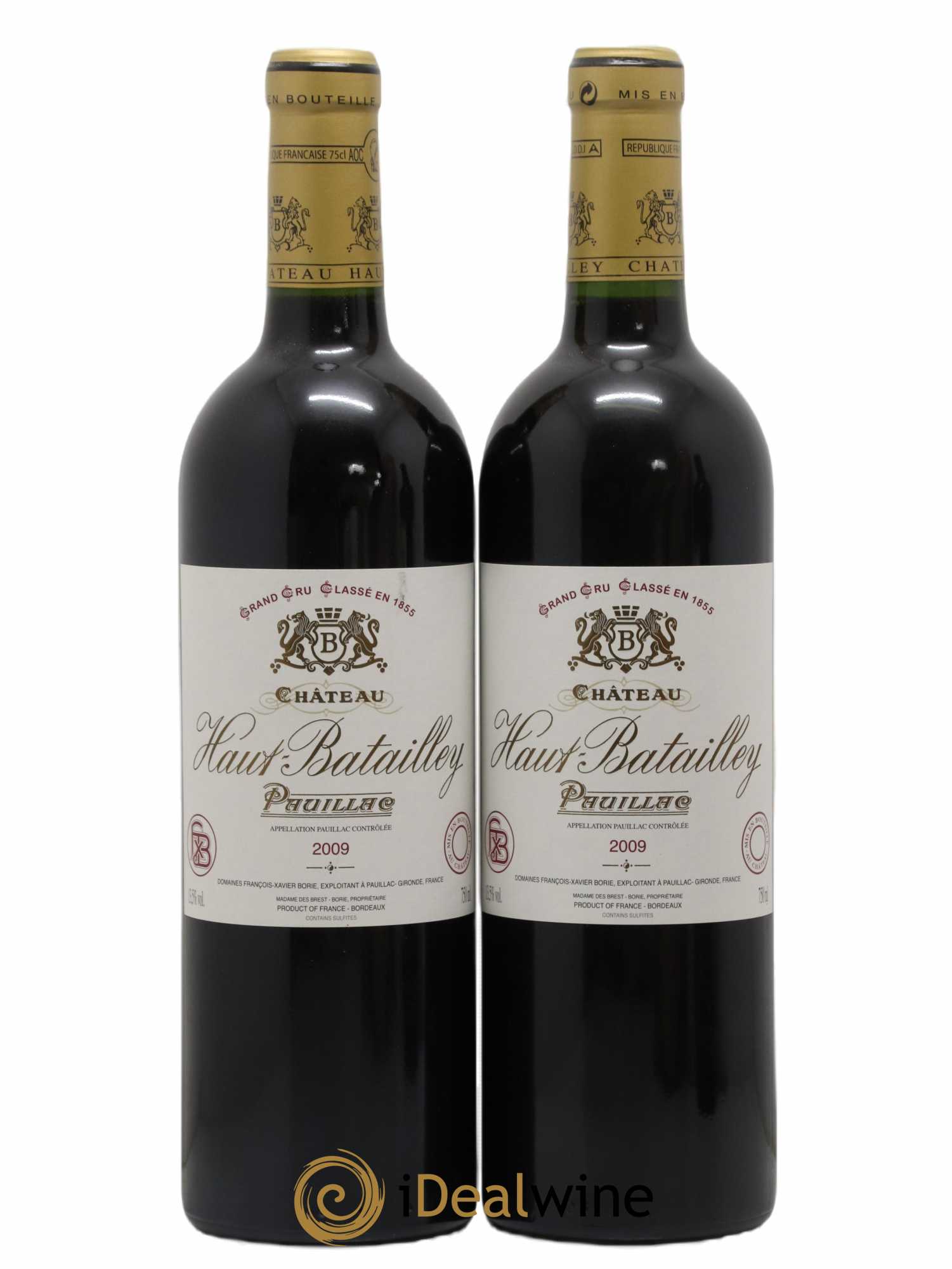 Château Haut Batailley 5ème Grand Cru Classé 2009 - Lot of 2 bottles - 0