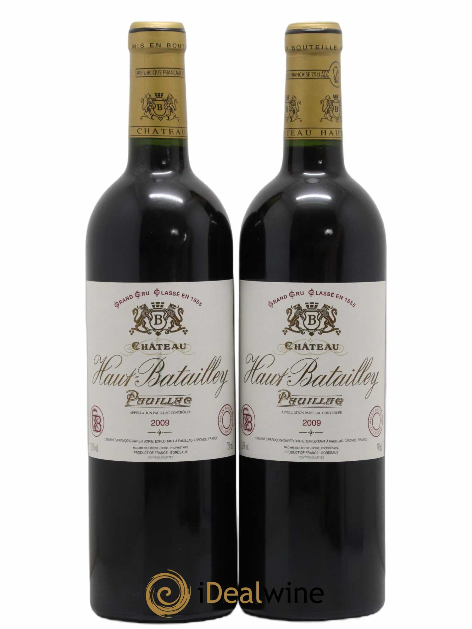 Château Haut Batailley 5ème Grand Cru Classé 2009 - Lot de 2 bouteilles - 0
