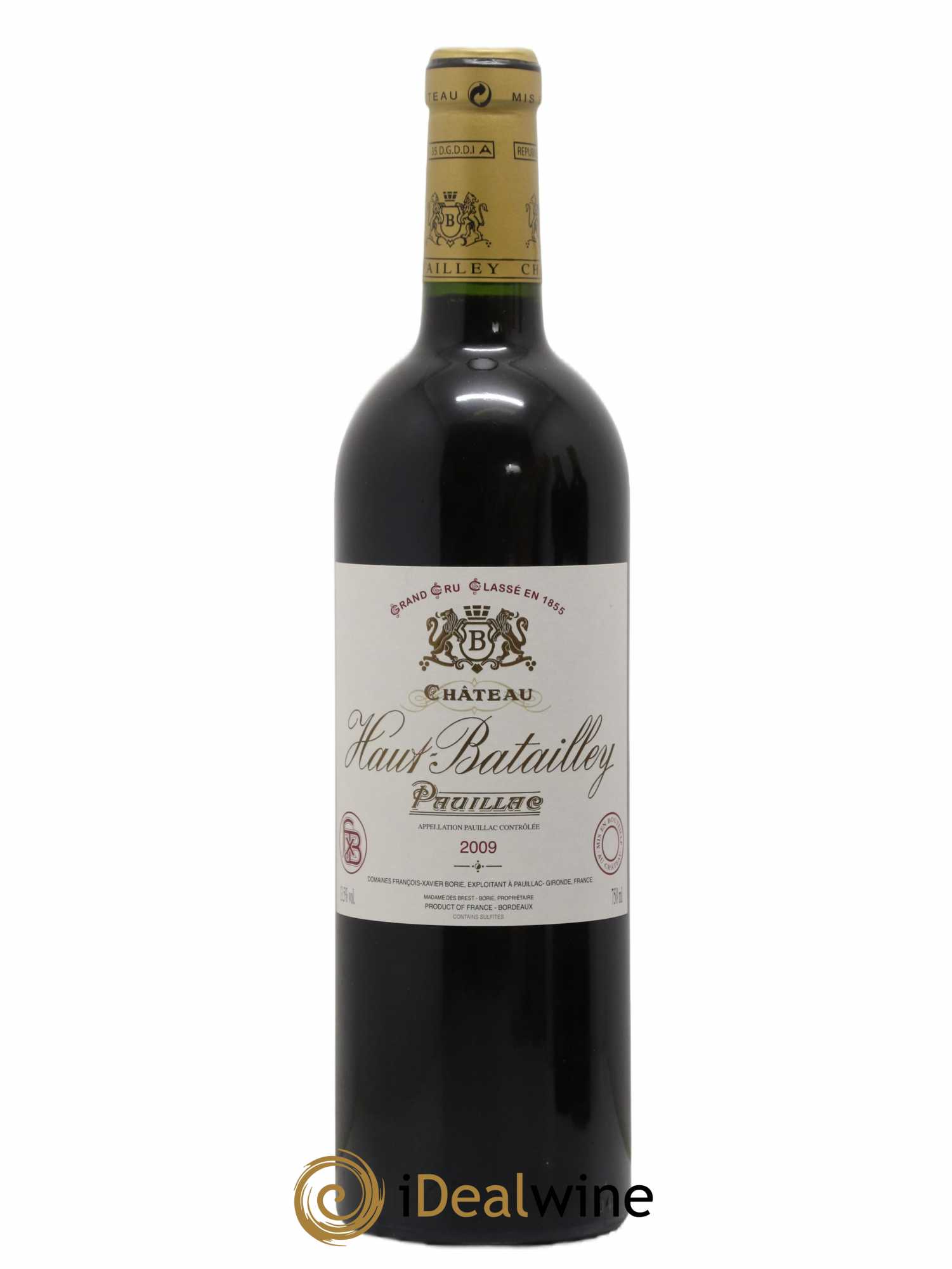 Château Haut Batailley 5ème Grand Cru Classé 2009 - Lot de 1 bouteille - 0