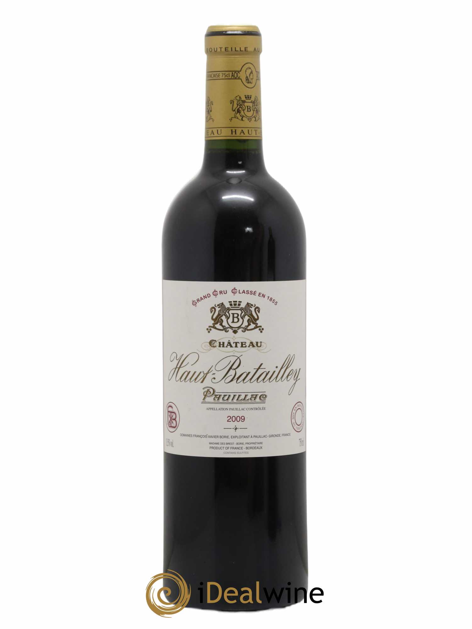 Château Haut Batailley 5ème Grand Cru Classé 2009 - Lot de 1 bouteille - 0