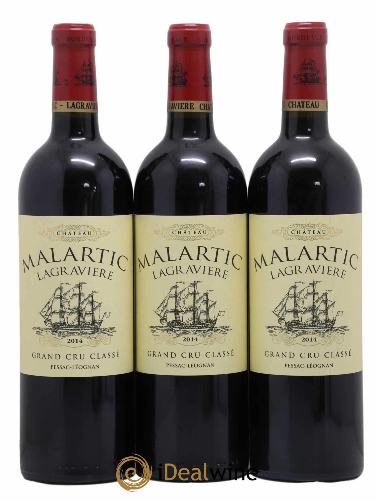 Château Malartic-Lagravière Cru Classé de Graves 2014 - Lot de 3 bouteilles - 0