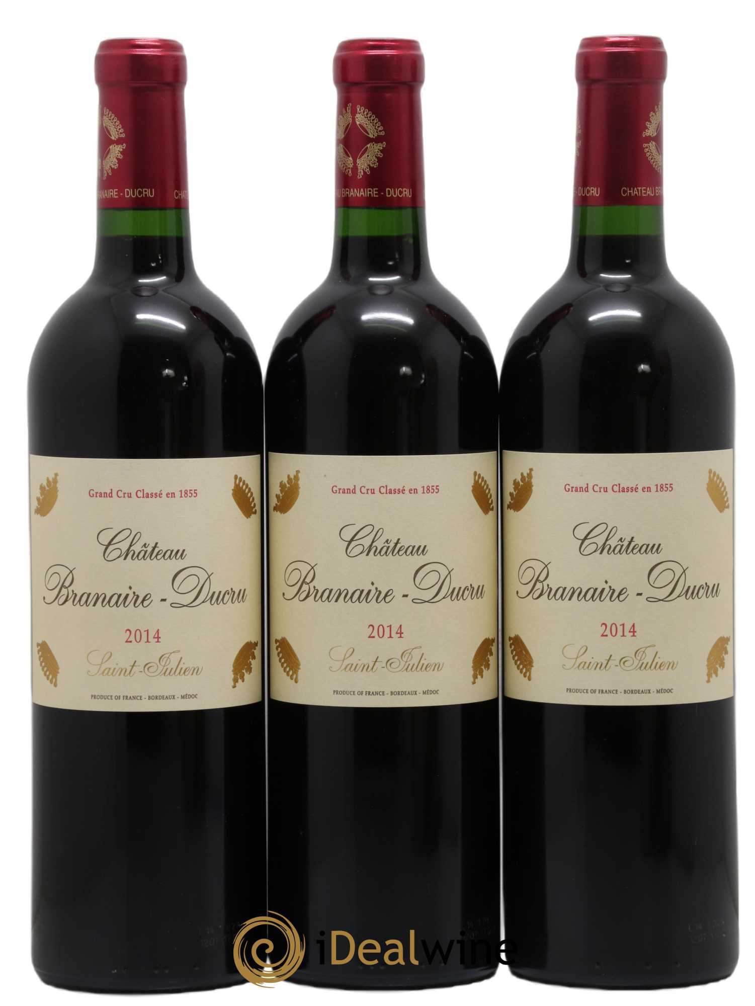 Château Branaire Ducru 4ème Grand Cru Classé 2014 - Lot of 3 bottles - 0