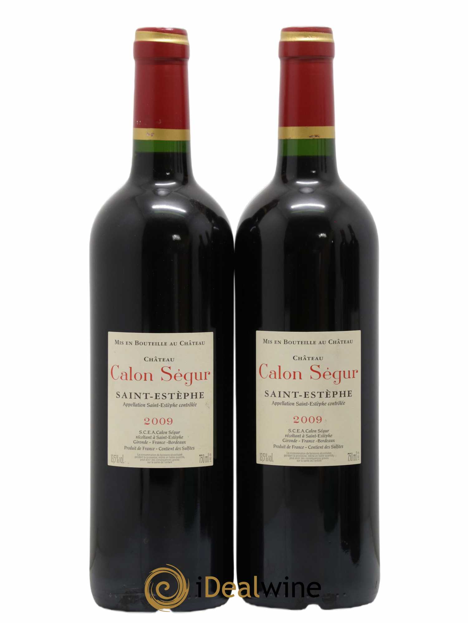 Château Calon Ségur 3ème Grand Cru Classé 2009 - Lot of 2 bottles - 1