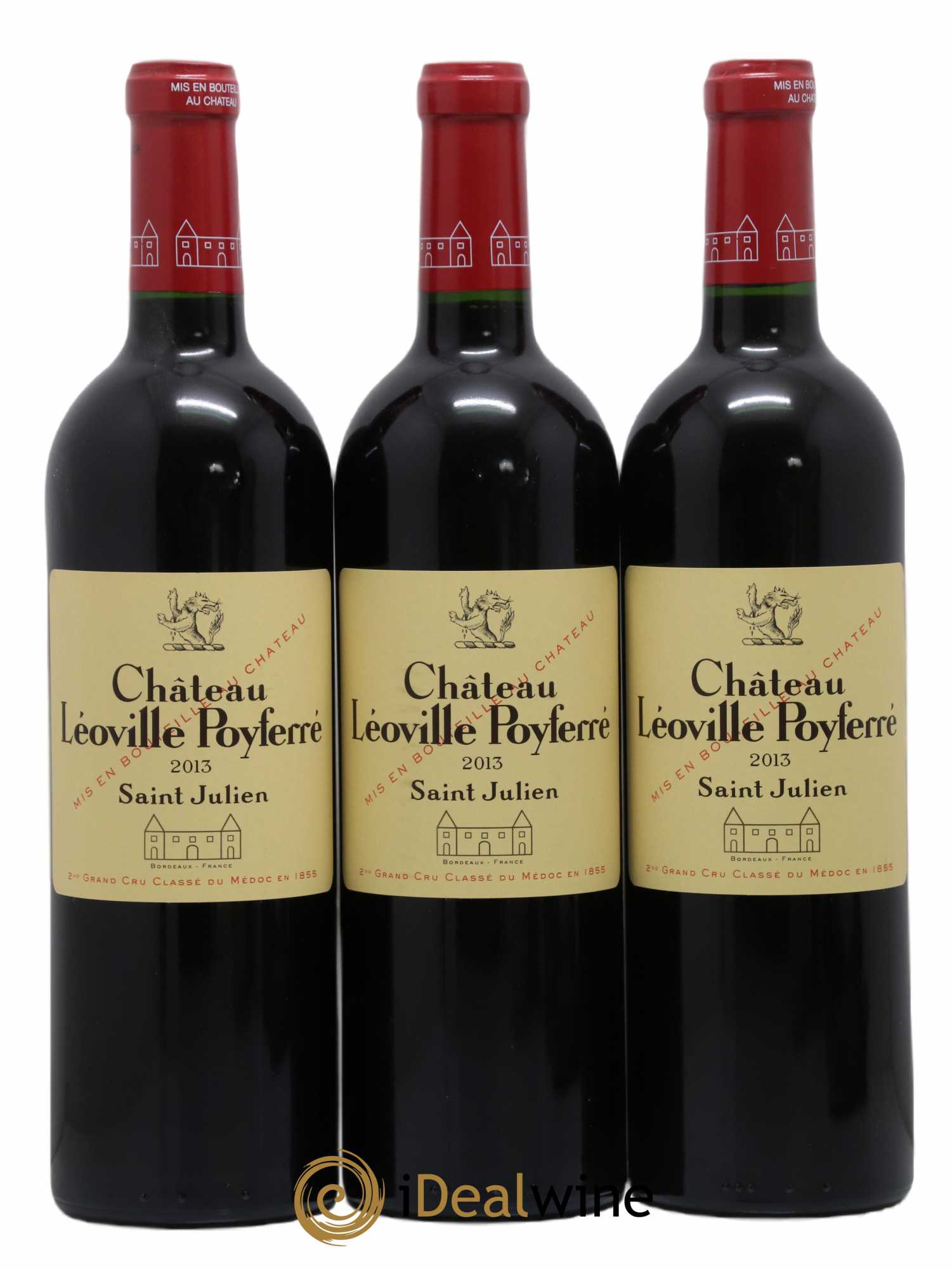Château Léoville Poyferré 2ème Grand Cru Classé 2013 - Lot of 3 bottles - 0