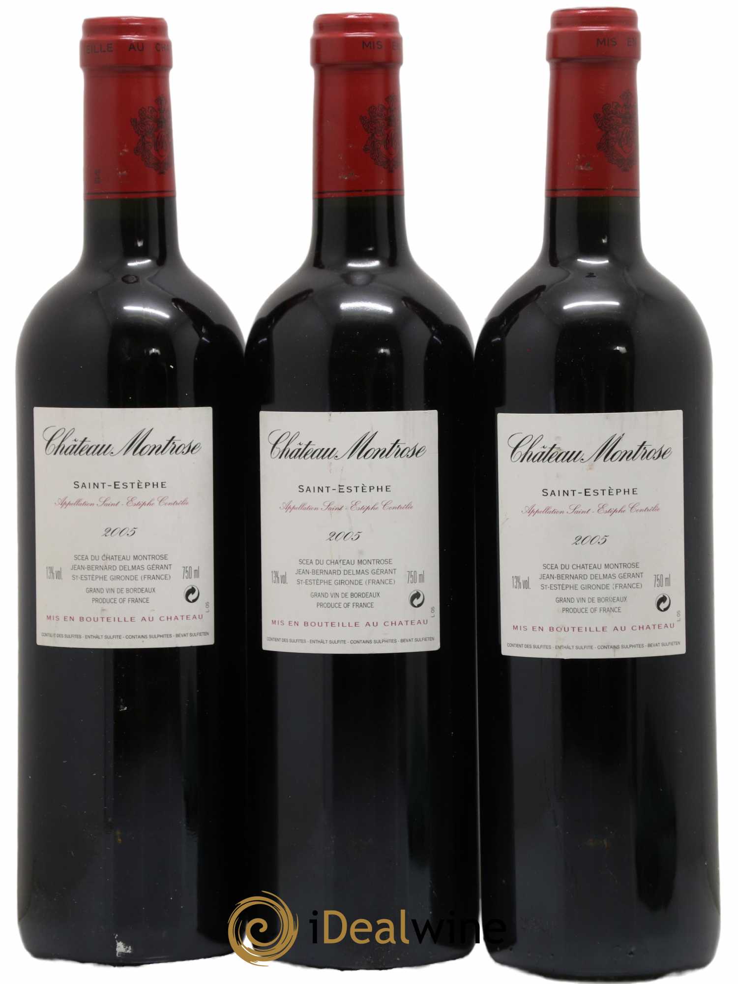 Château Montrose 2ème Grand Cru Classé 2005 - Lot of 3 bottles - 1