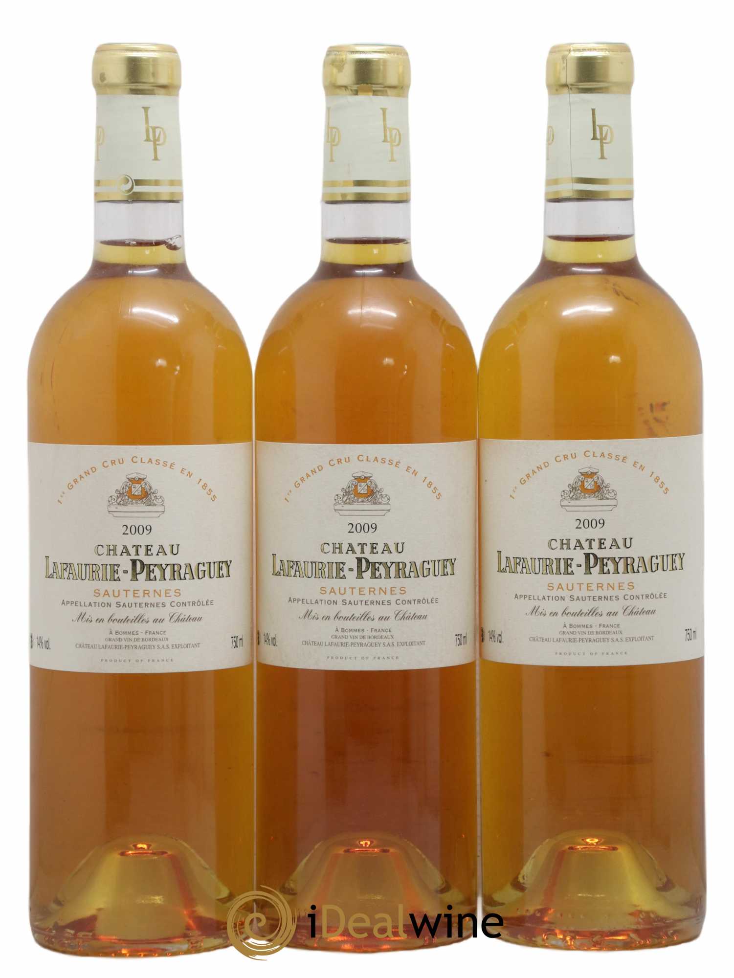 Château Lafaurie-Peyraguey 1er Grand Cru Classé 2009 - Lotto di 3 bottiglie - 0
