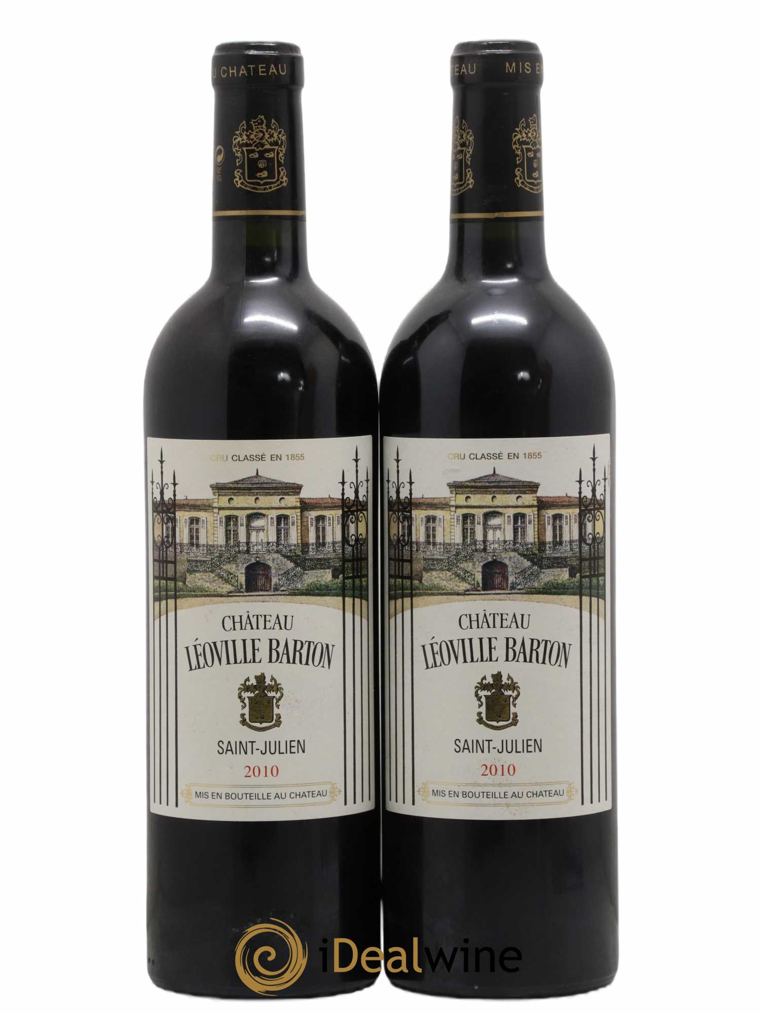 Château Léoville Barton 2ème Grand Cru Classé 2010 - Lot of 2 bottles - 0
