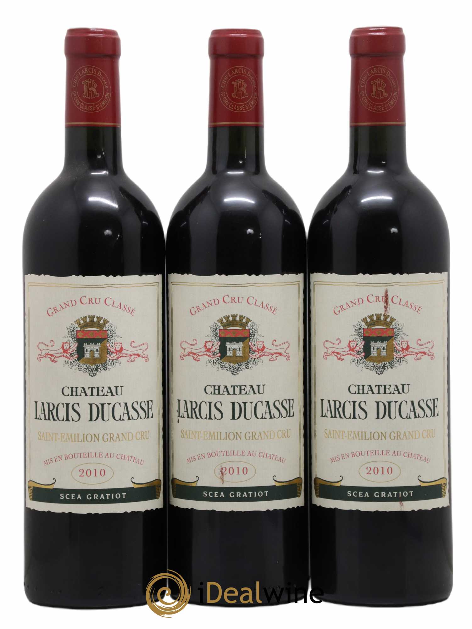 Château Larcis Ducasse 1er Grand Cru Classé B 2010 - Lot de 3 bouteilles - 0