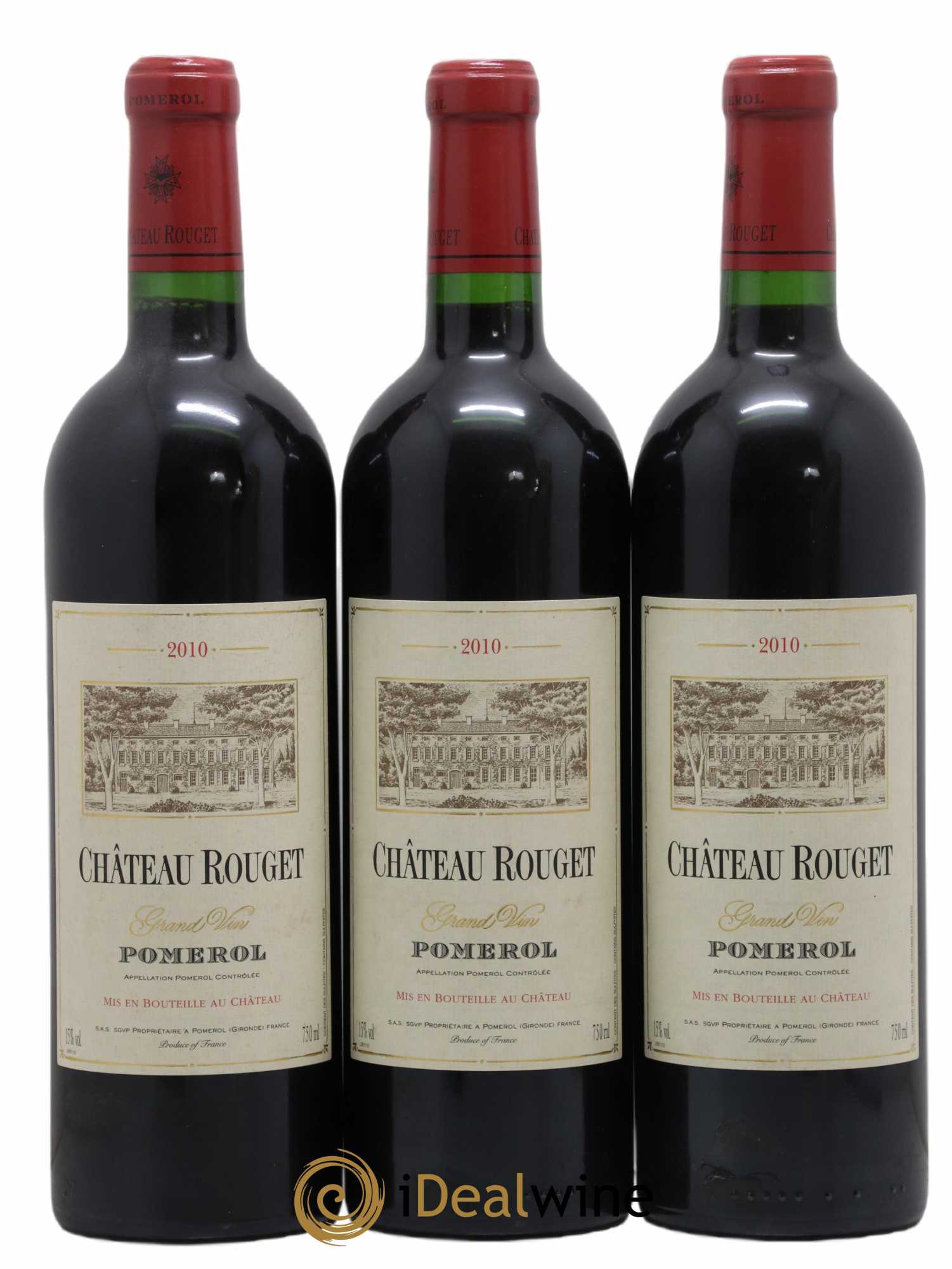 Château Rouget 2010 - Lot de 3 bouteilles - 0