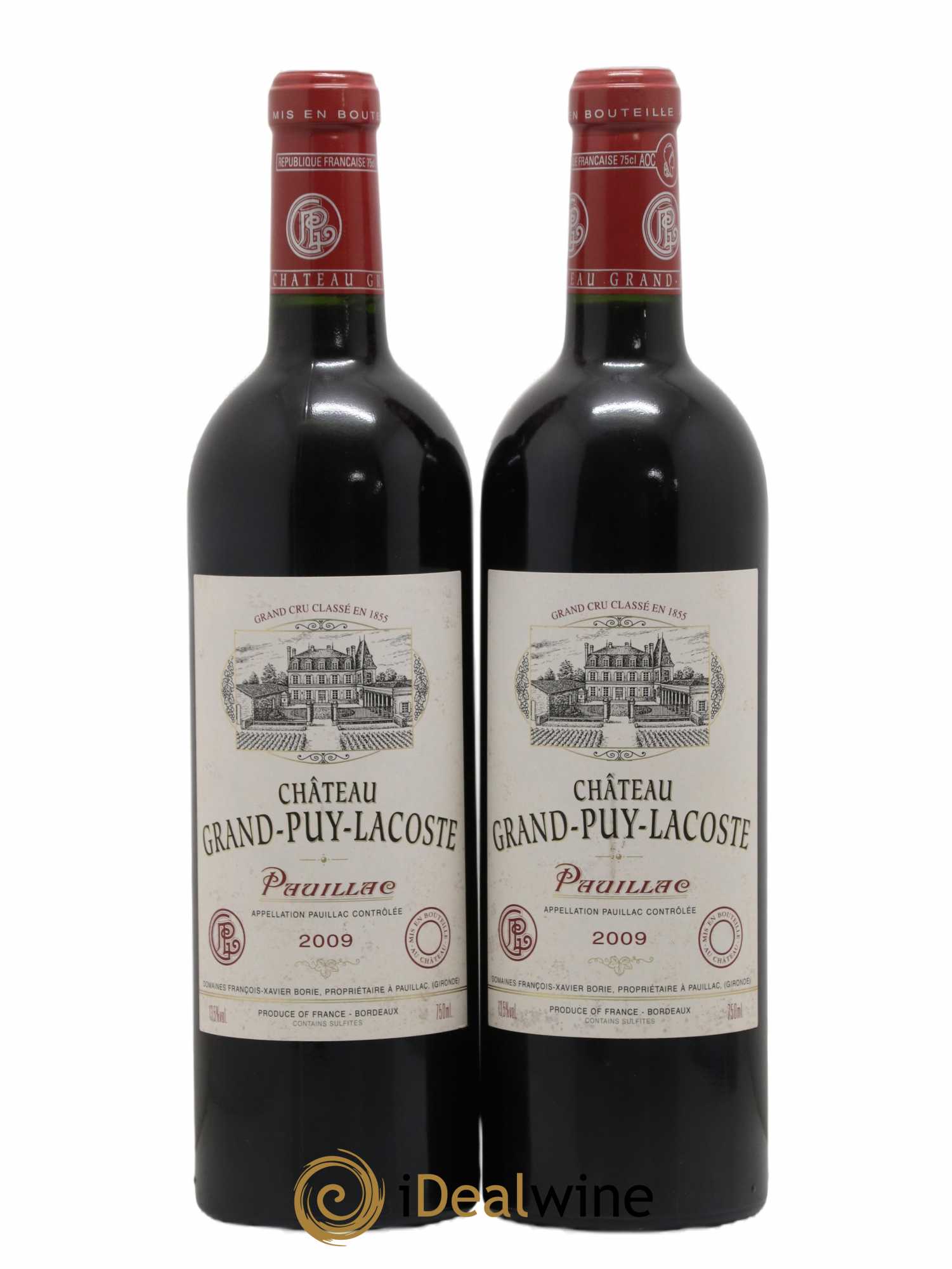 Château Grand Puy Lacoste 5ème Grand Cru Classé 2009 - Lot of 2 bottles - 0