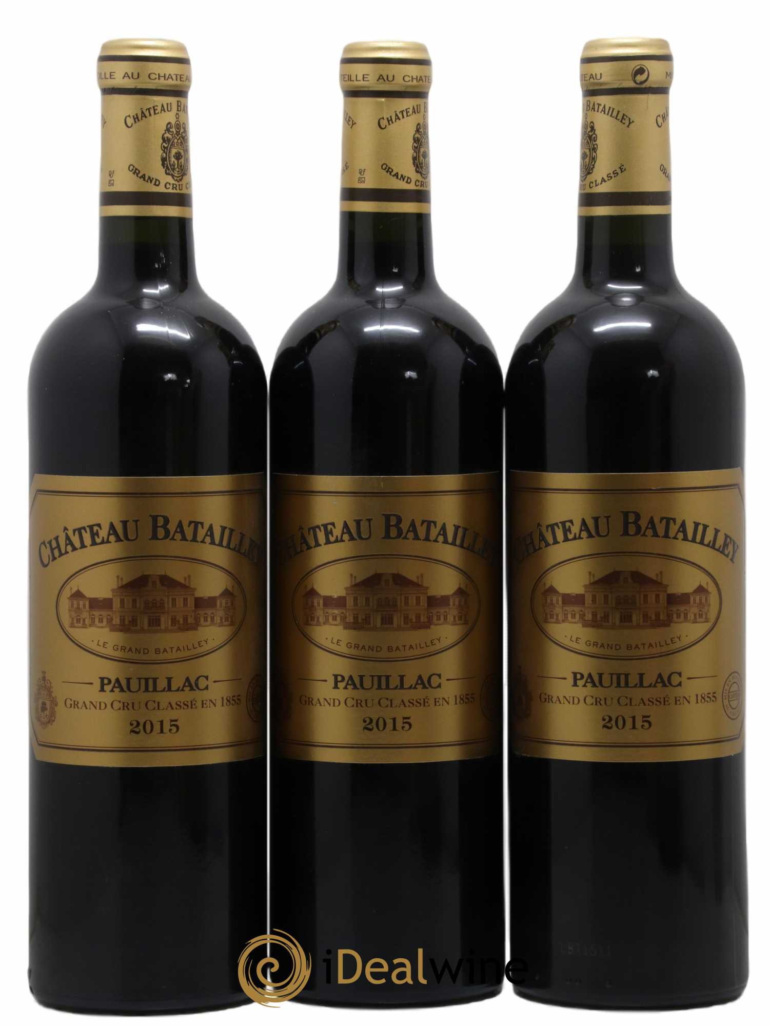 Château Batailley 5ème Grand Cru Classé 2015 - Lot of 3 bottles - 0