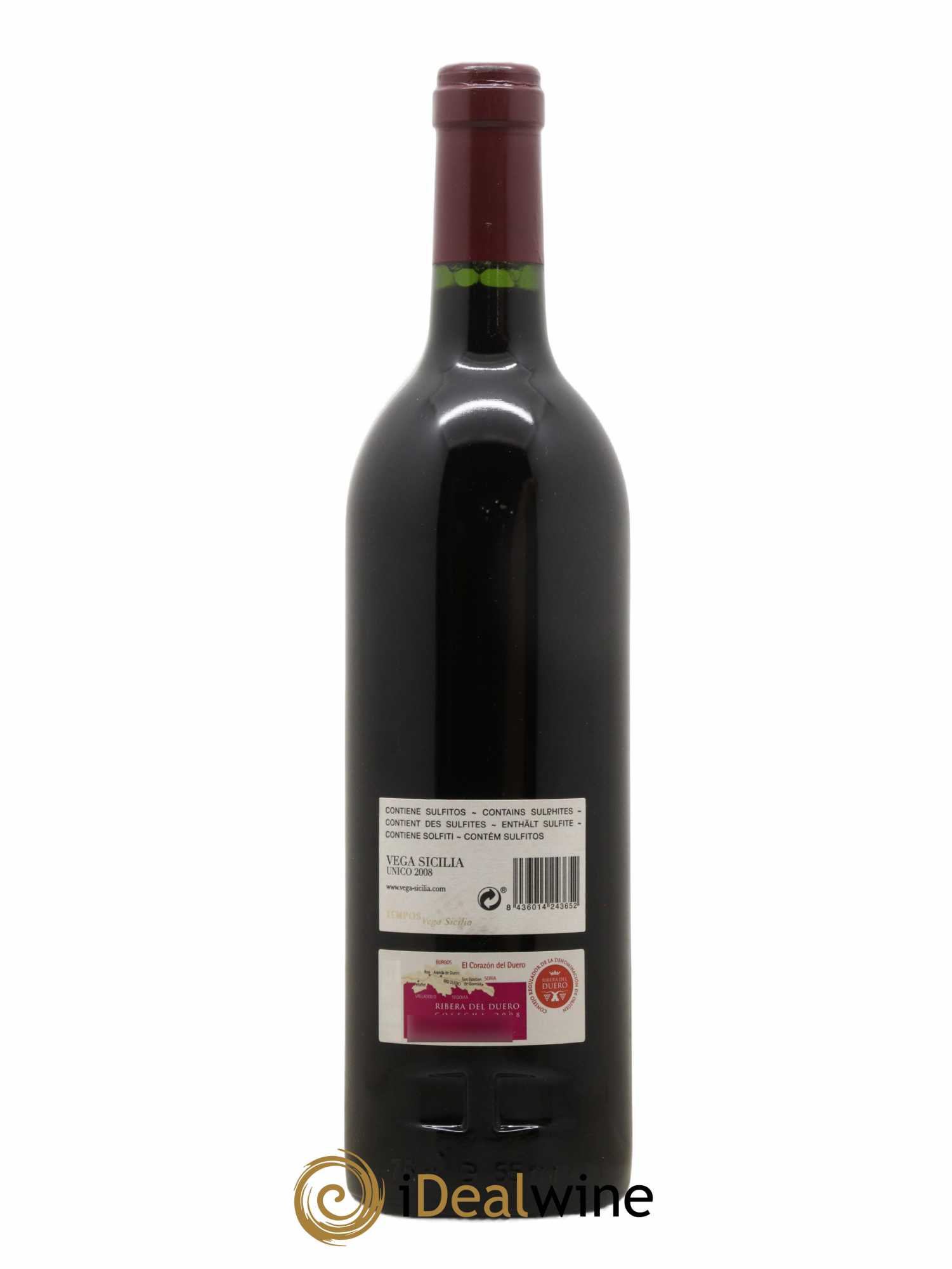 Ribera Del Duero DO Vega Sicilia Unico Famille Alvarez 2008 - Lot de 1 bouteille - 1