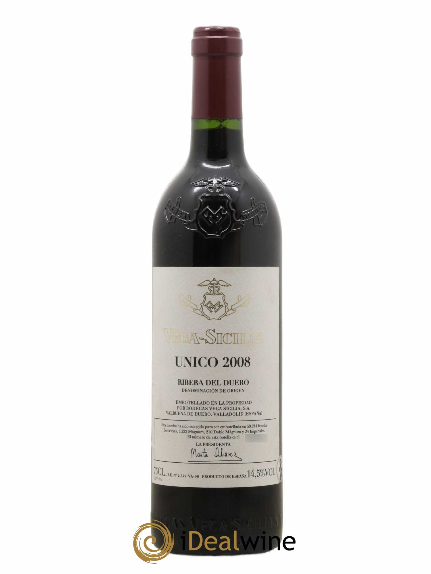Ribera Del Duero DO Vega Sicilia Unico Famille Alvarez 2008 - Lot de 1 bouteille - 0