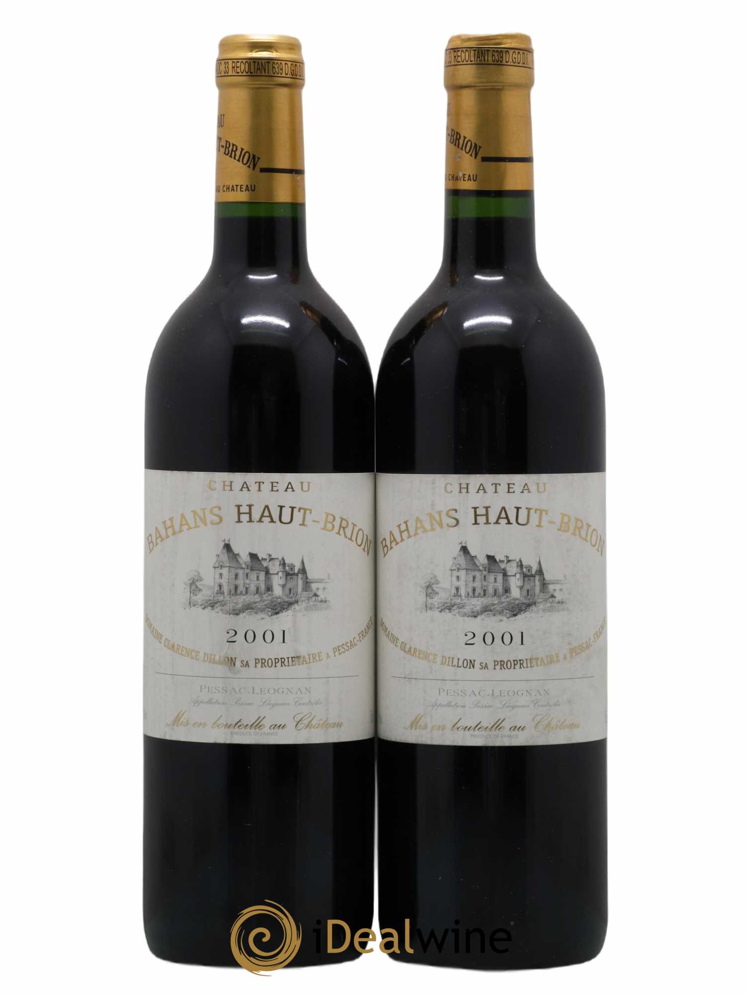 Clarence (Bahans) de Haut-Brion Second Vin 2001 - Lot de 2 bouteilles - 0