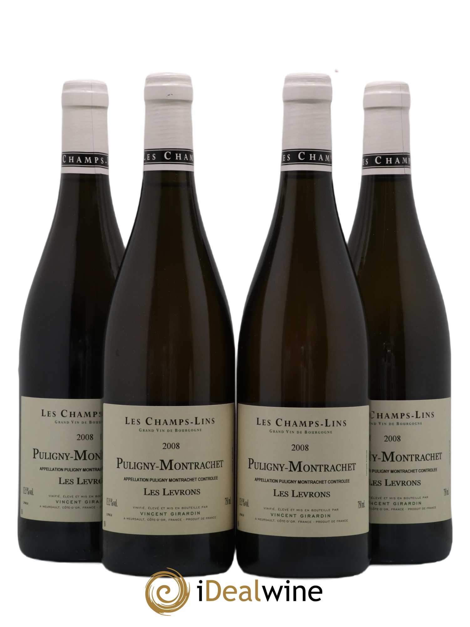 Puligny-Montrachet Les Levrons Vincent Girardin 2008 - Lot de 4 bouteilles - 0