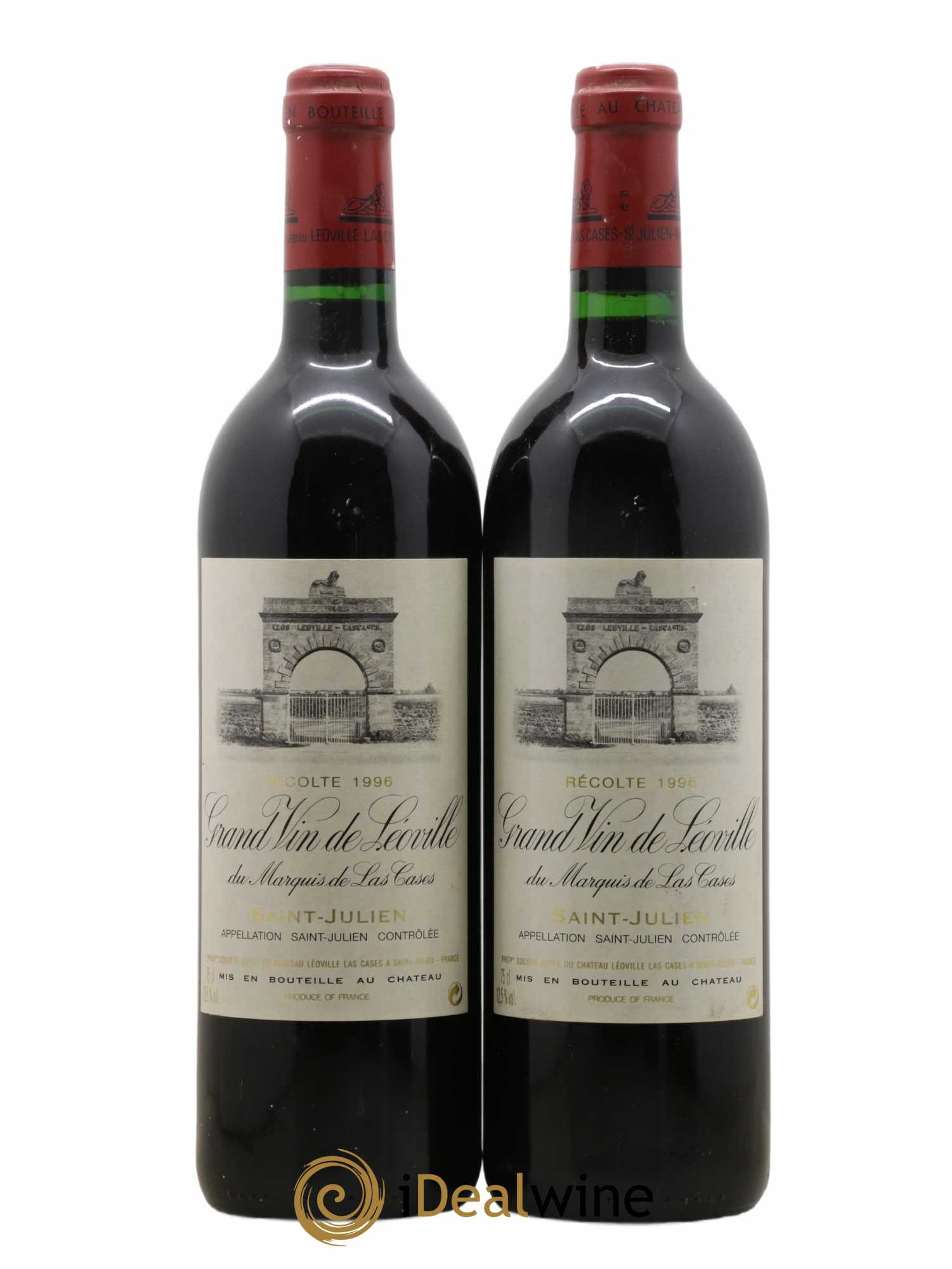 Château Léoville Las Cases 2ème Grand Cru Classé 1996 - Lot de 2 bouteilles - 0