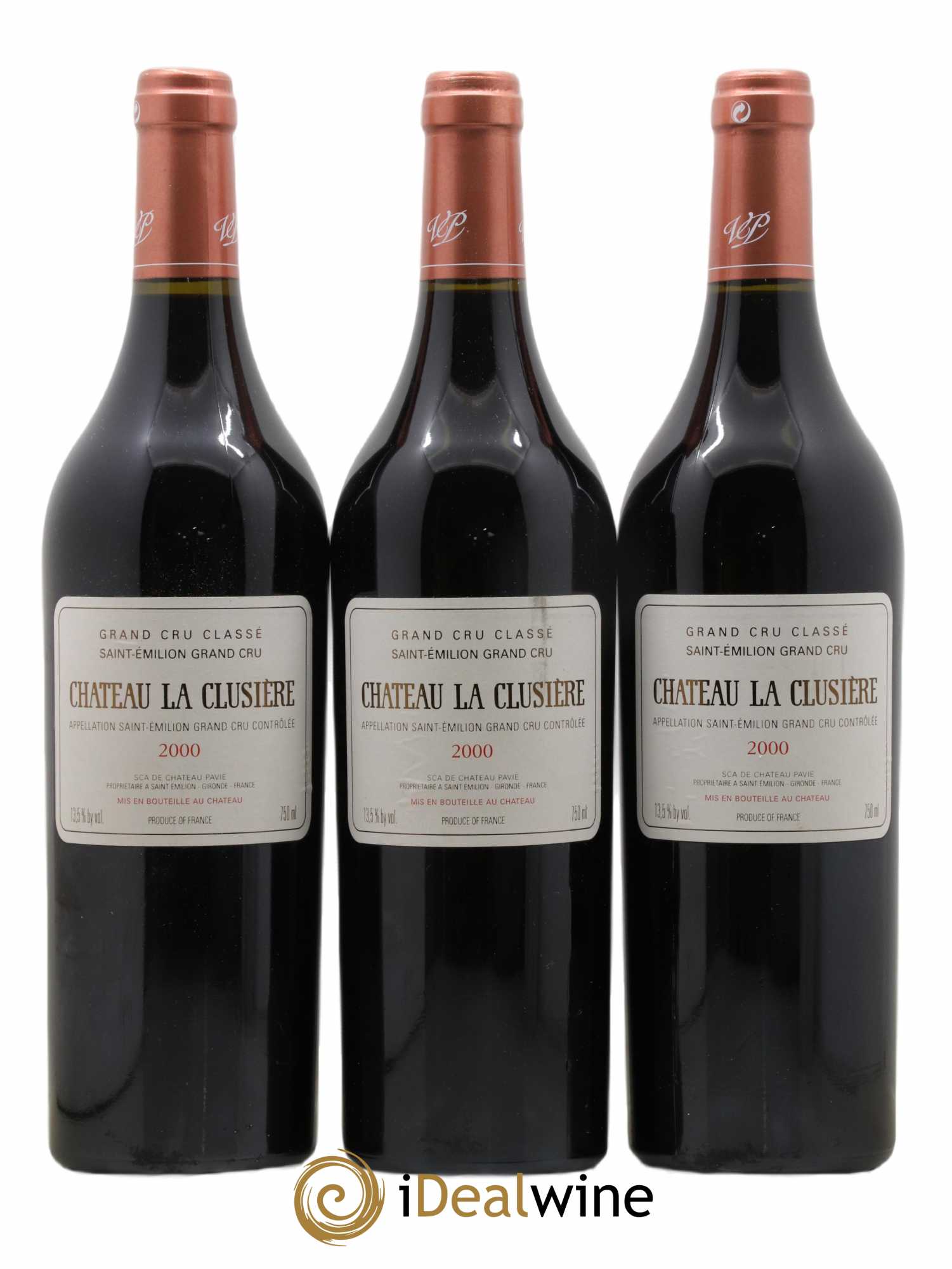 Château la Clusière 2000 - Lot de 3 bouteilles - 0