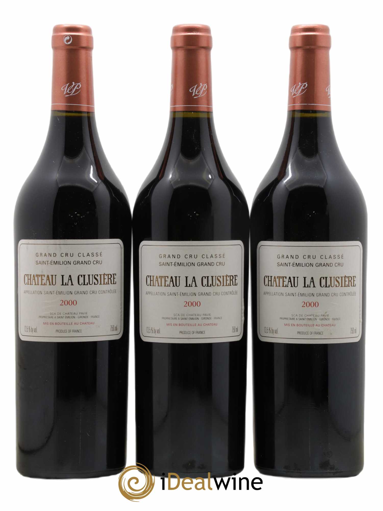 Château la Clusière 2000 - Lot de 3 bouteilles - 0