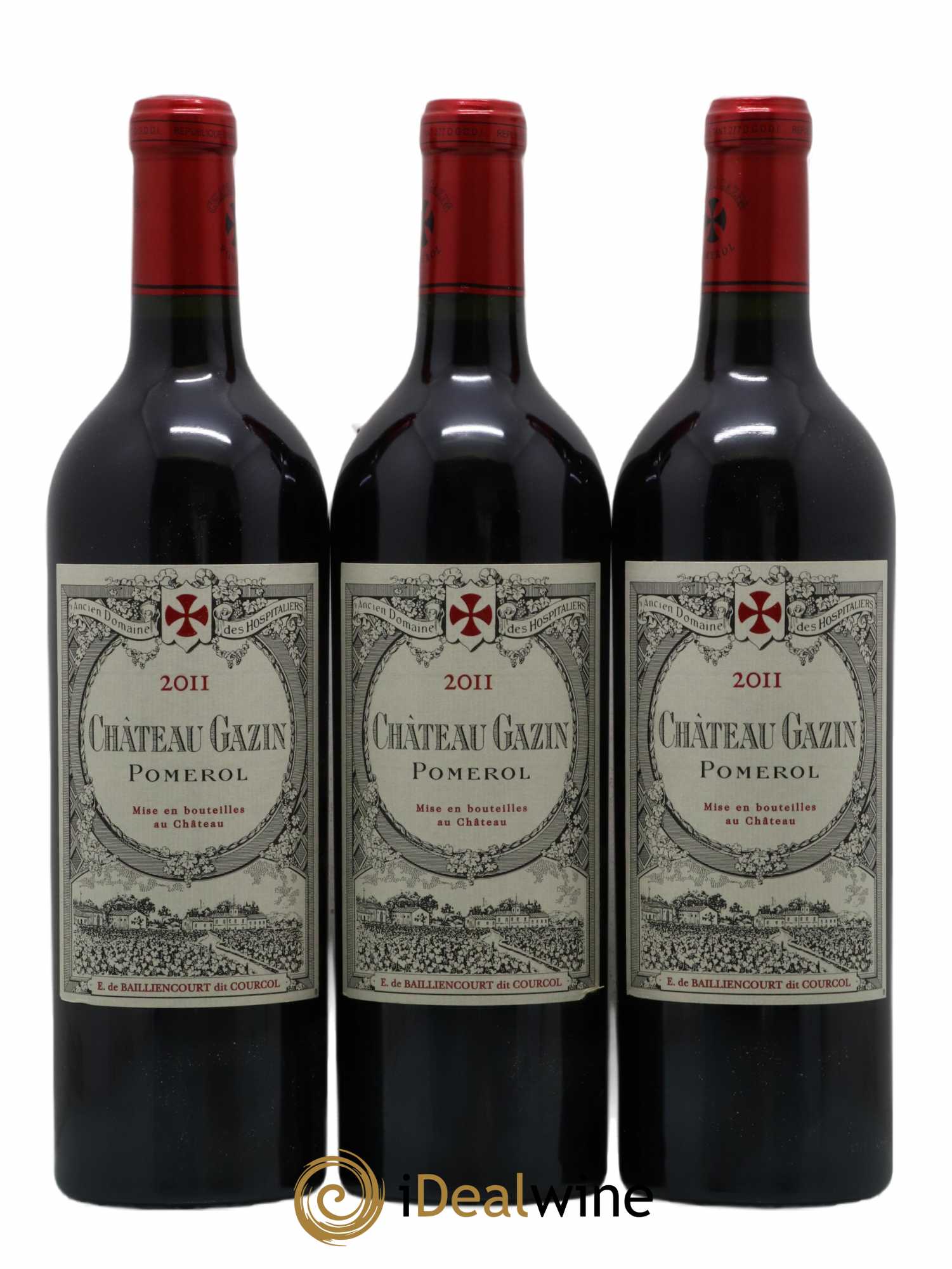Château Gazin 2011 - Lot de 3 bouteilles - 0