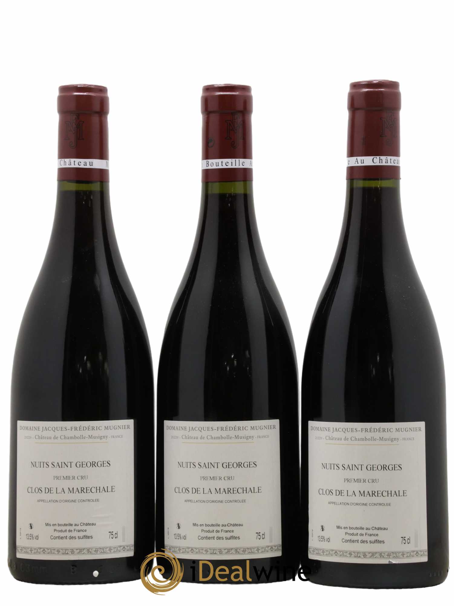 Nuits-Saint-Georges 1er Cru Clos de La Maréchale Jacques-Frédéric Mugnier 2019 - Lot de 3 bouteilles - 1