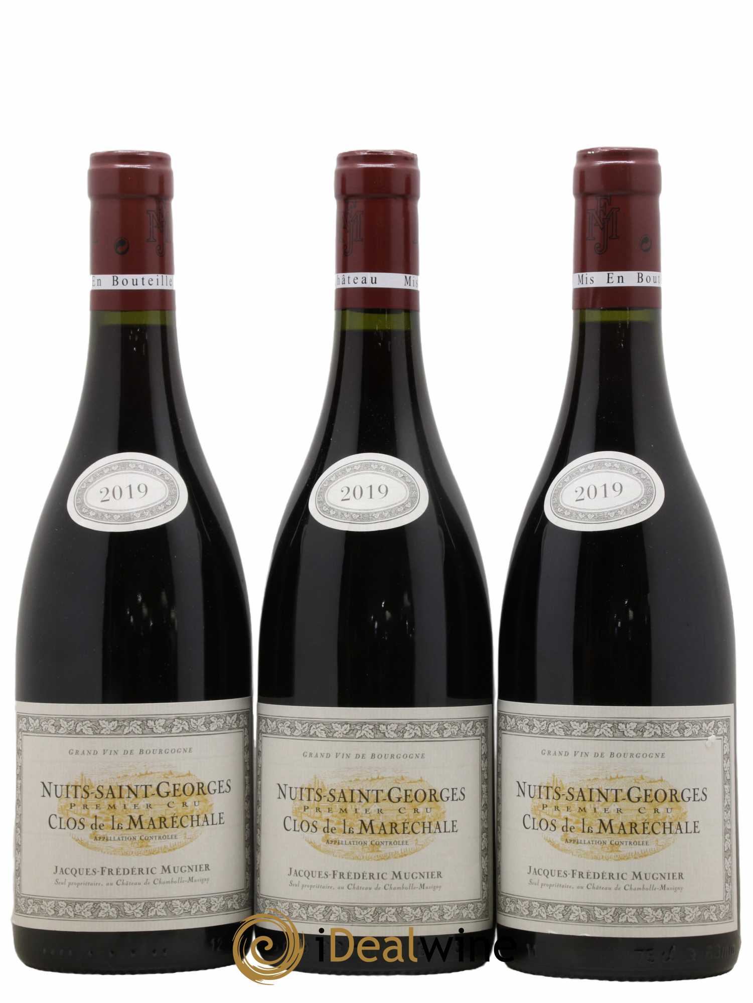 Nuits-Saint-Georges 1er Cru Clos de La Maréchale Jacques-Frédéric Mugnier 2019 - Lot de 3 bouteilles - 0